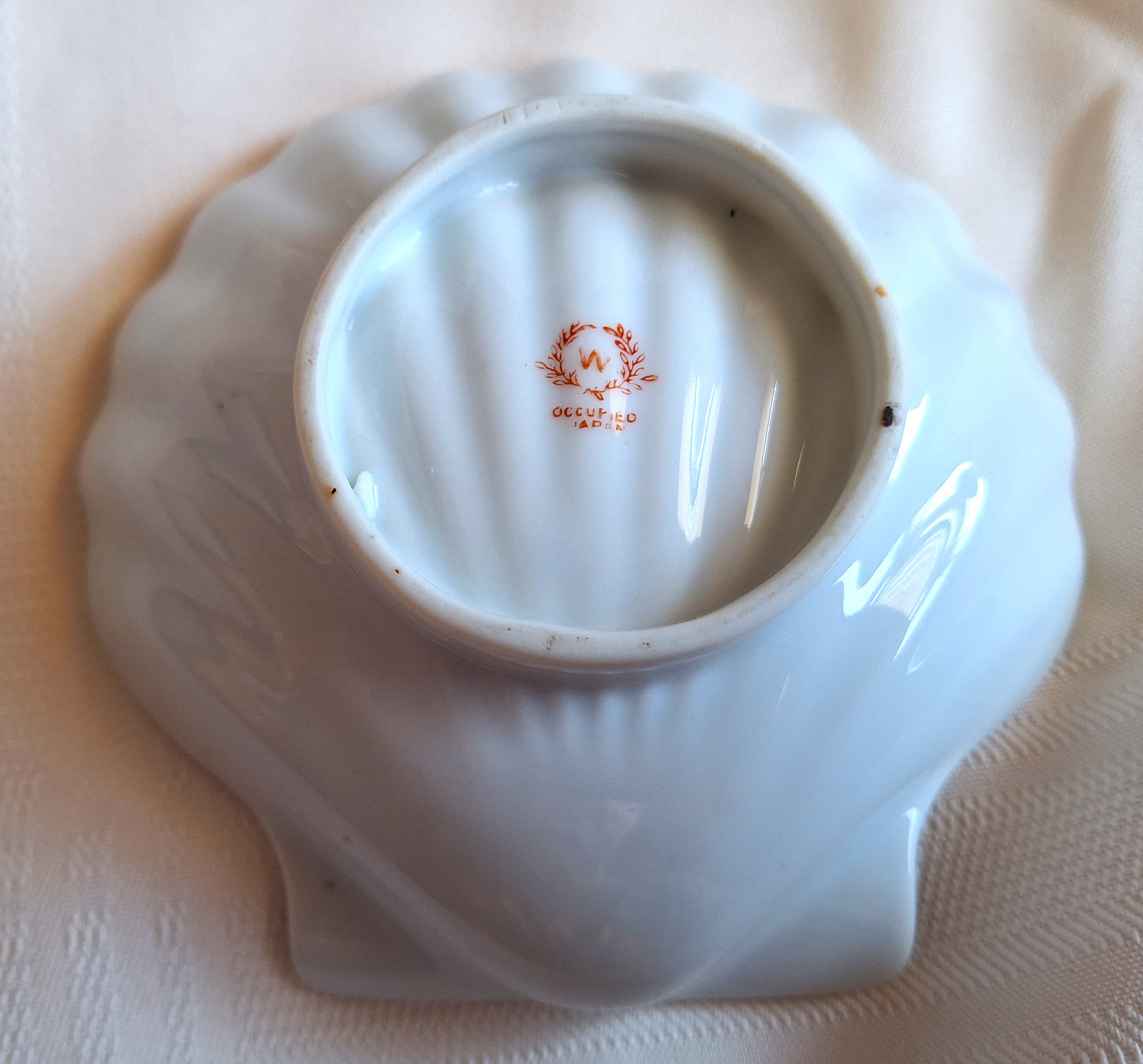 Vintage Occupied Japan Clamshell Candy Dish, Bowl 1945 - 1952 - photo 2