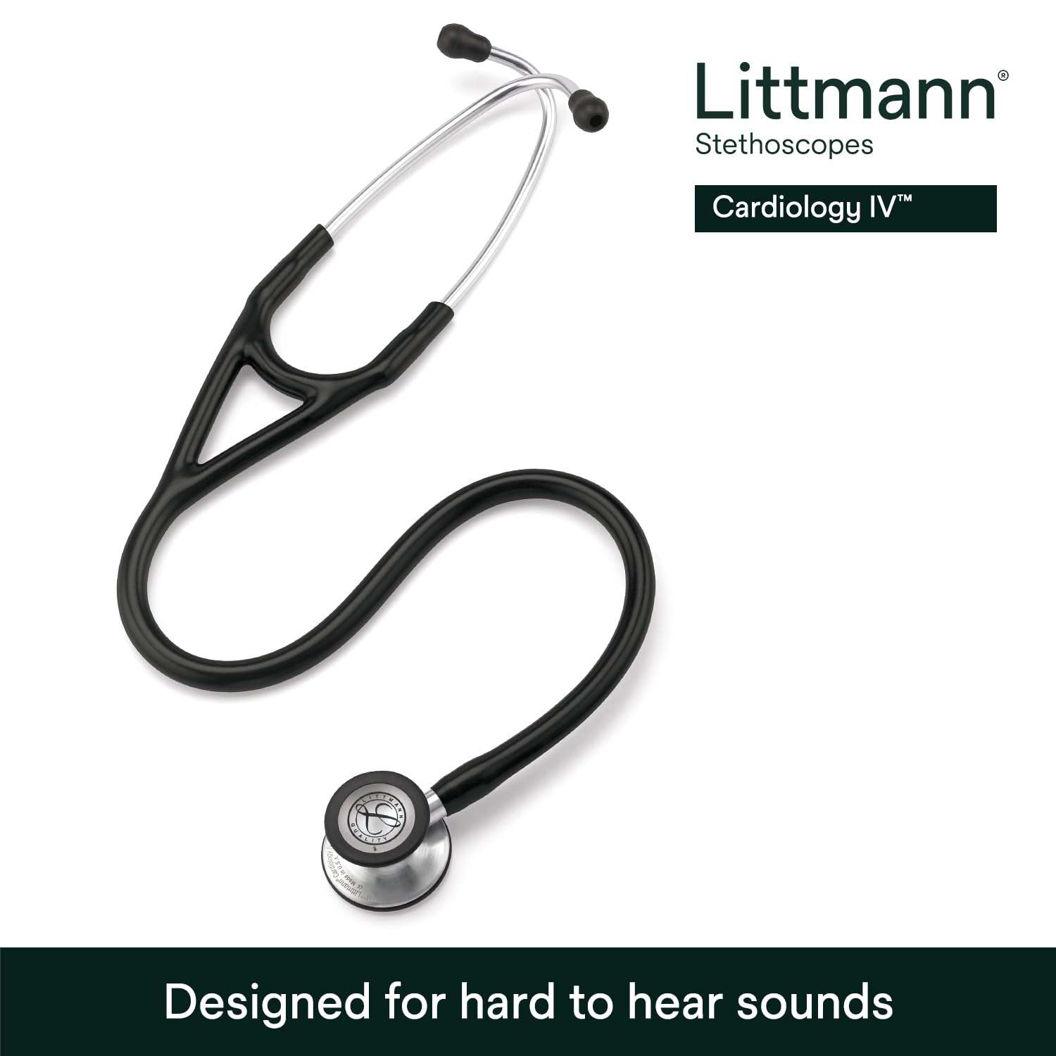 3M Littmann Stethoscope, Cardiology IV, Black Tube, #6152 - photo 5