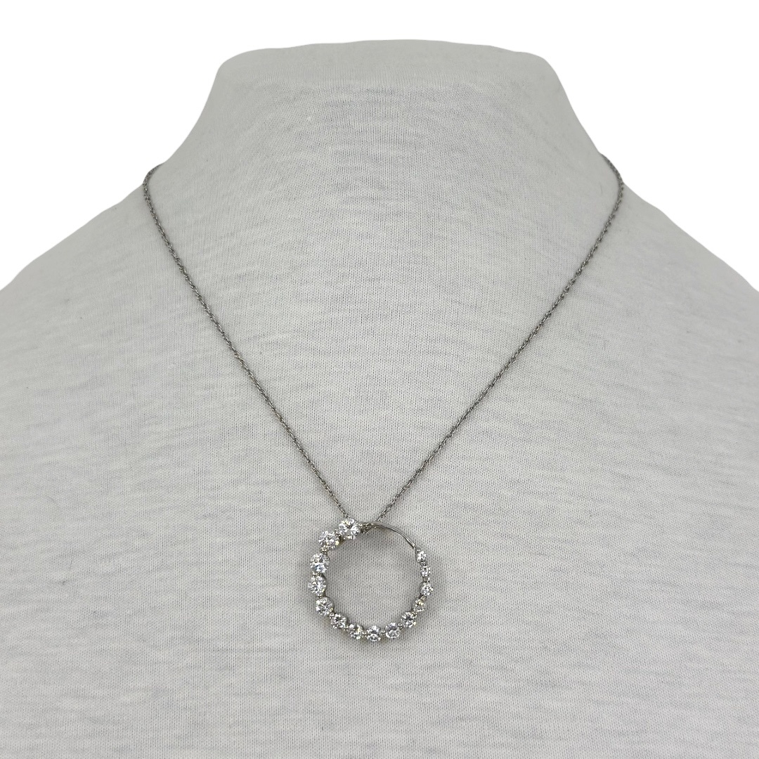 sterling silver circle of life cubic zirconia pendant - GM302 - photo 3