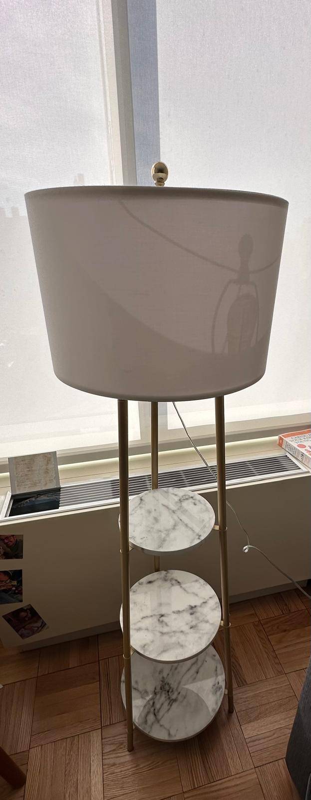 MOVING SALE - Floor Lamp with Shelves - photo 3