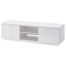 White TV Stand with Storage - photo 2
