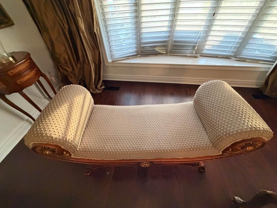 Ornate Chaise Lounge Bench