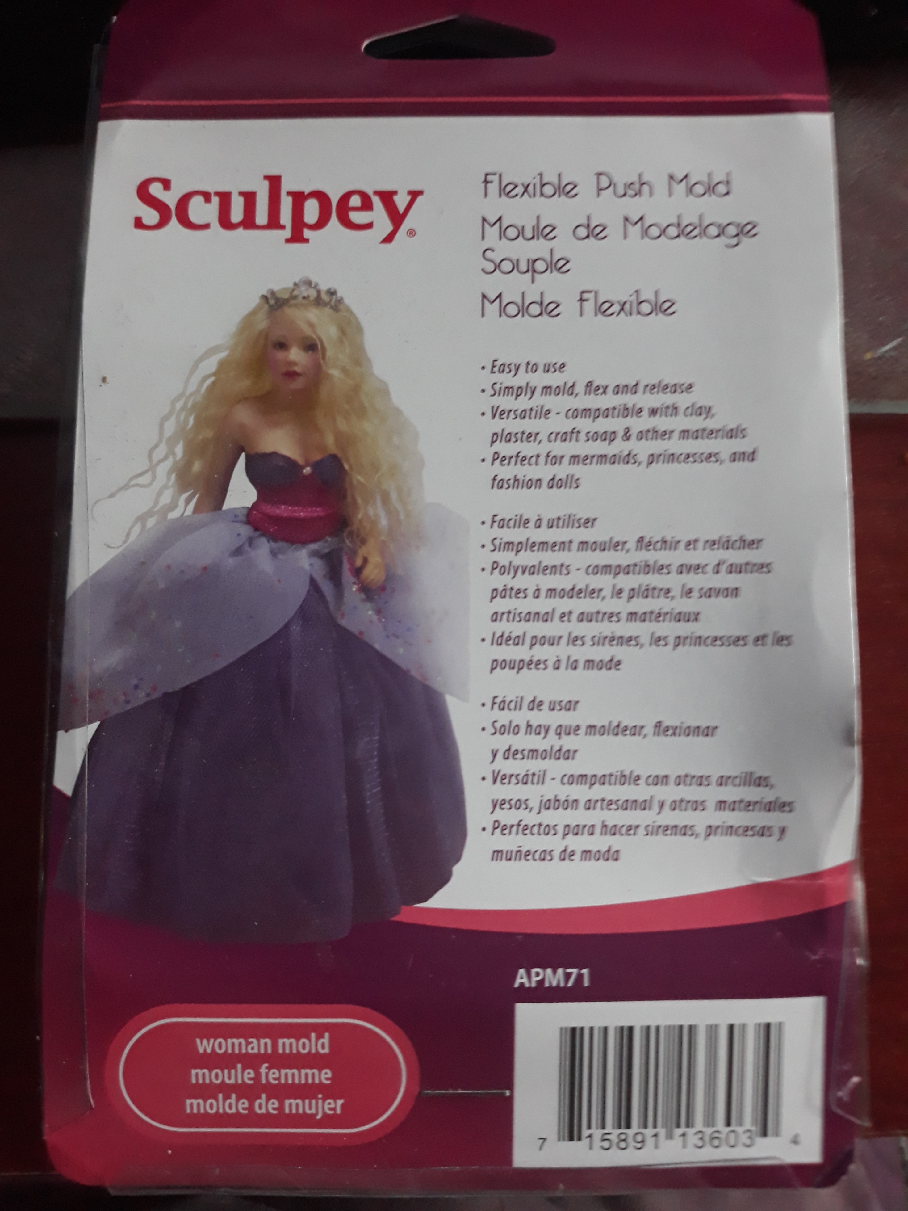 Sculpey Flexible Push Mold for Dolls