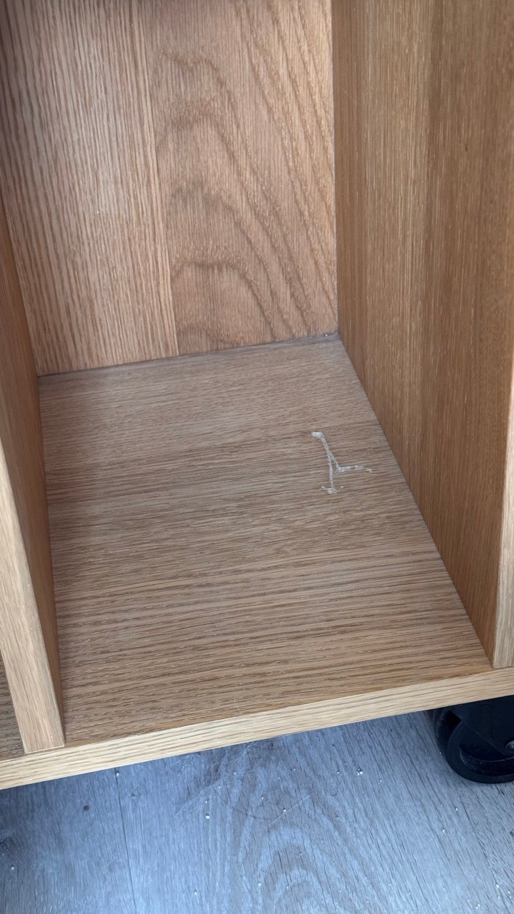 IKEA RÅVAROR Rolling Bench/Shelf on Castors – Oak Veneer - photo 3
