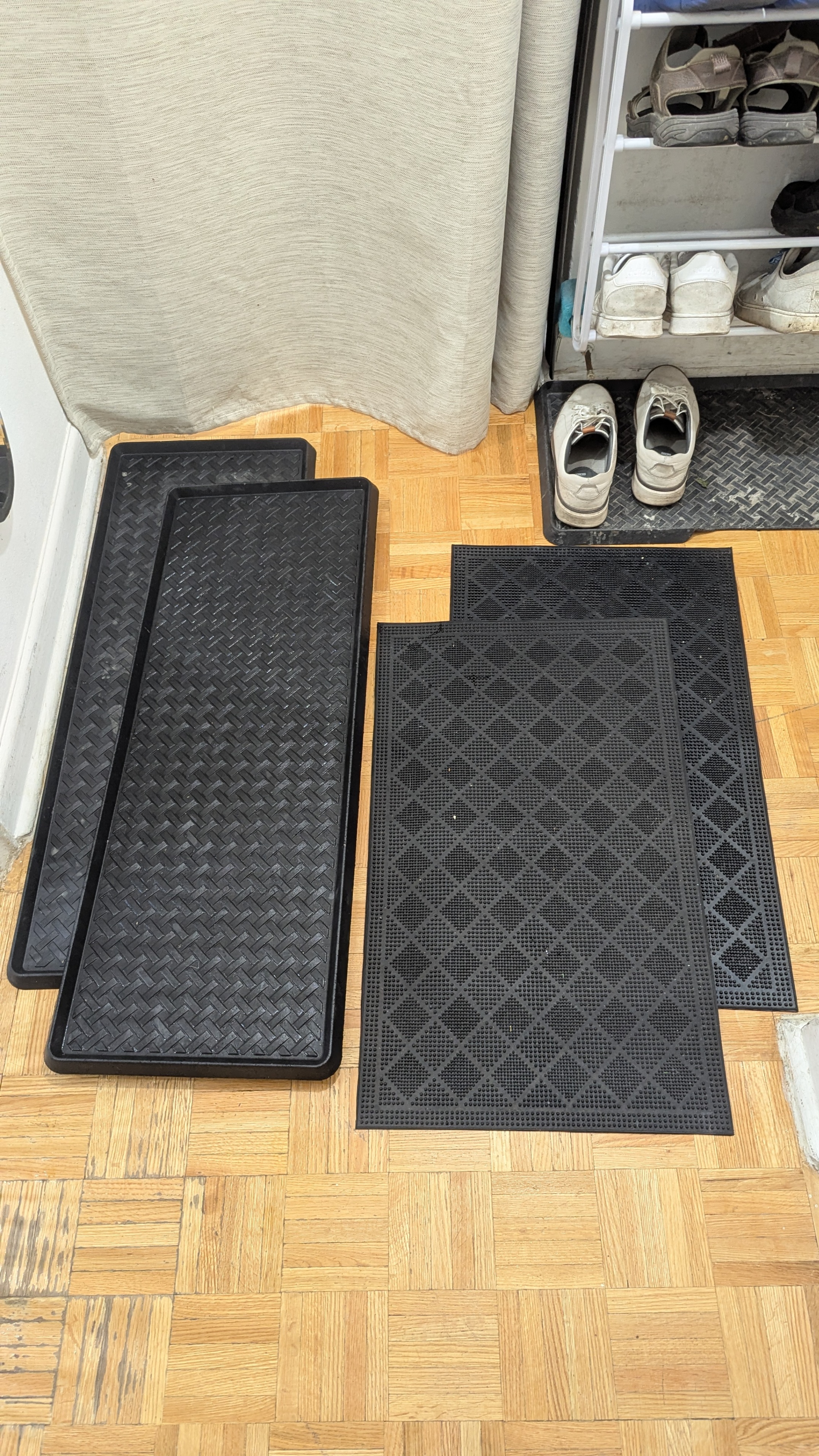 BIG Shoe mat, Rug Mainstays Rectangular Metro Rattan Boot Tray - photo 2
