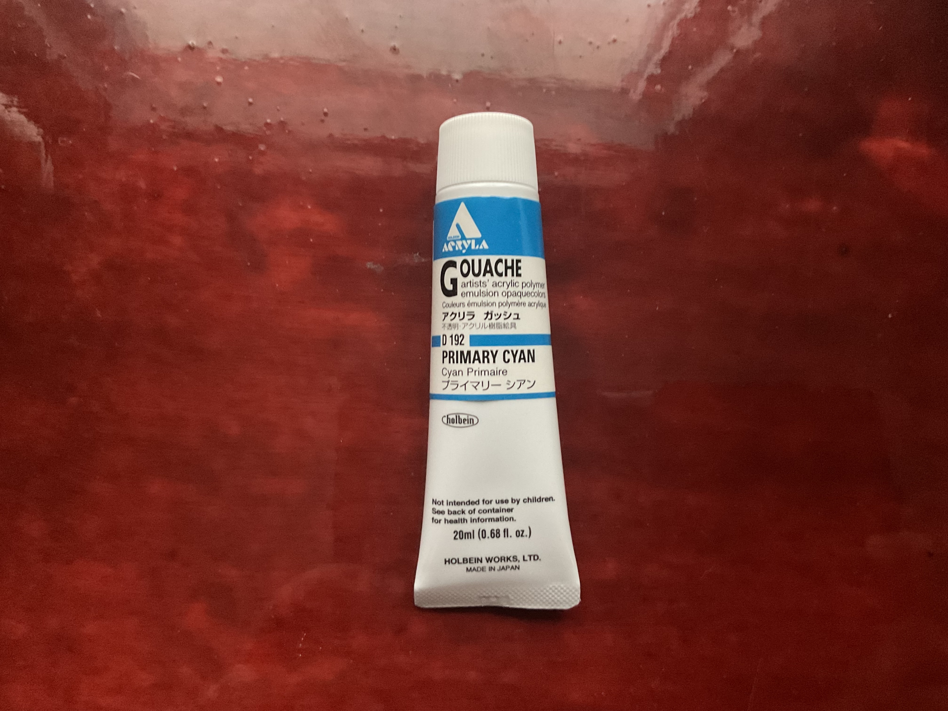 Holbein Acryla Gouache Primary Cyan 20ml Tube