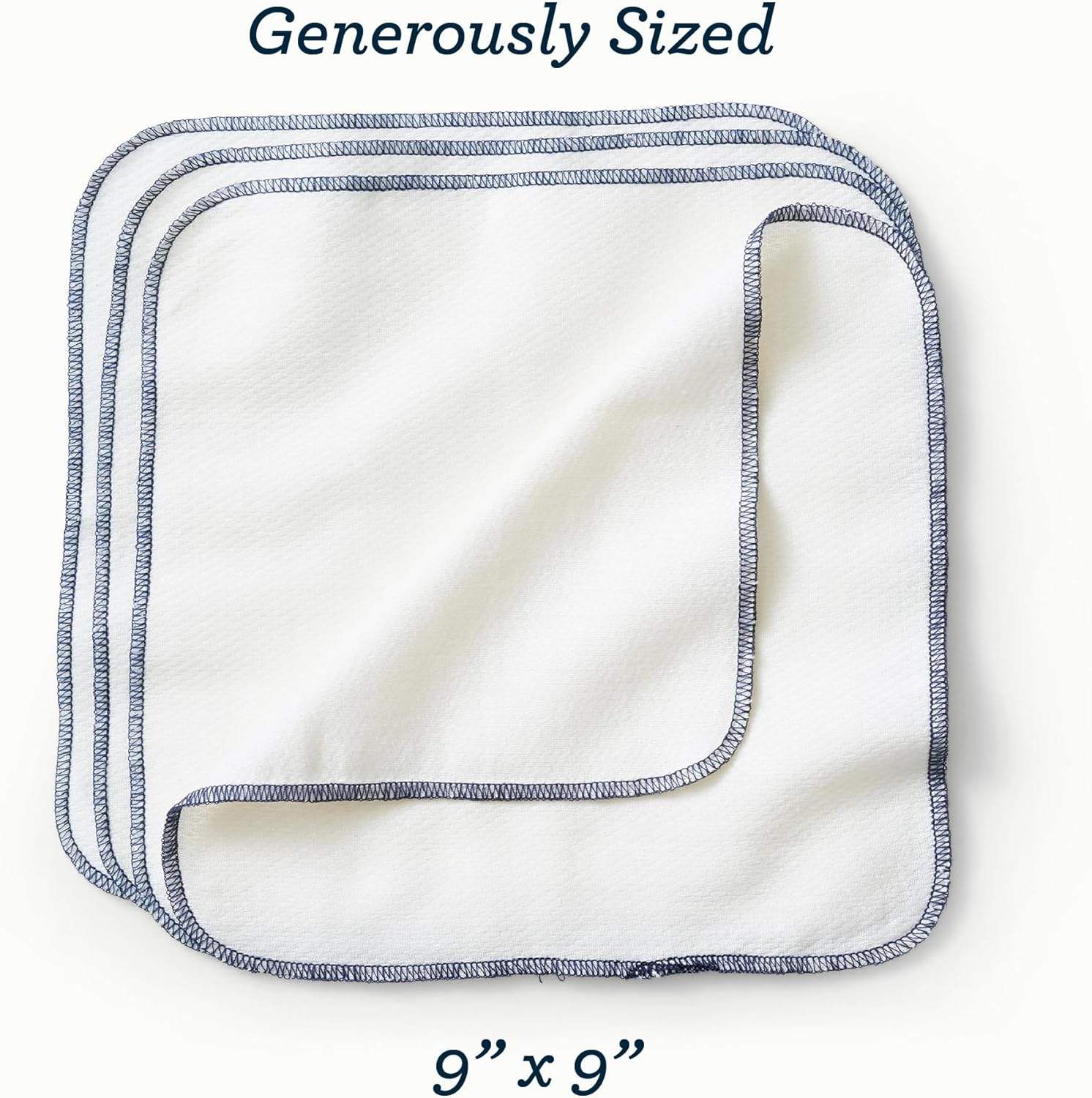 Esembly Organic Cotton Reusable Baby Wipes - 12 Pack - photo 5