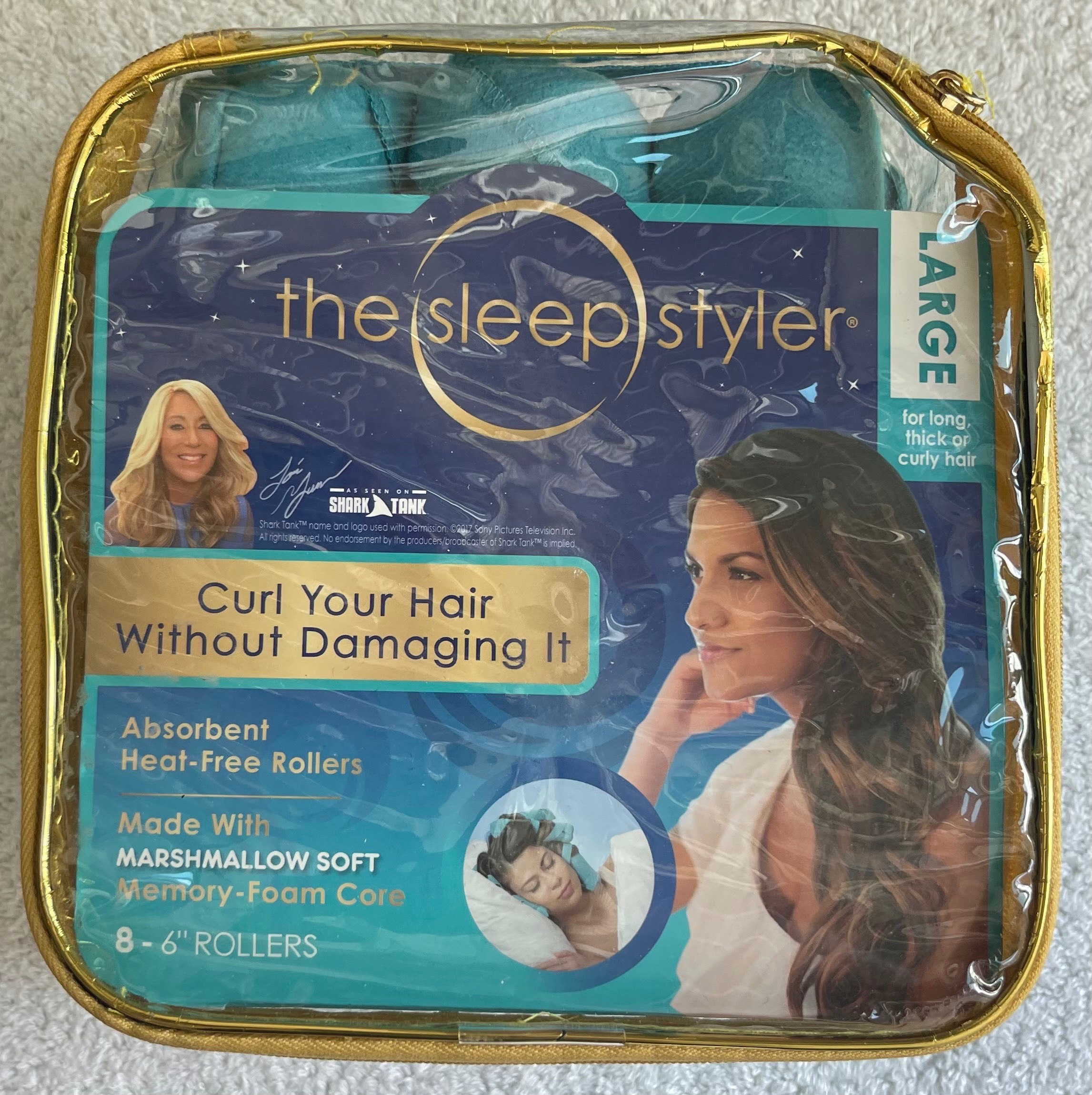 The Sleep Styler Large Nighttime Hair Rollers – New 8-Pack