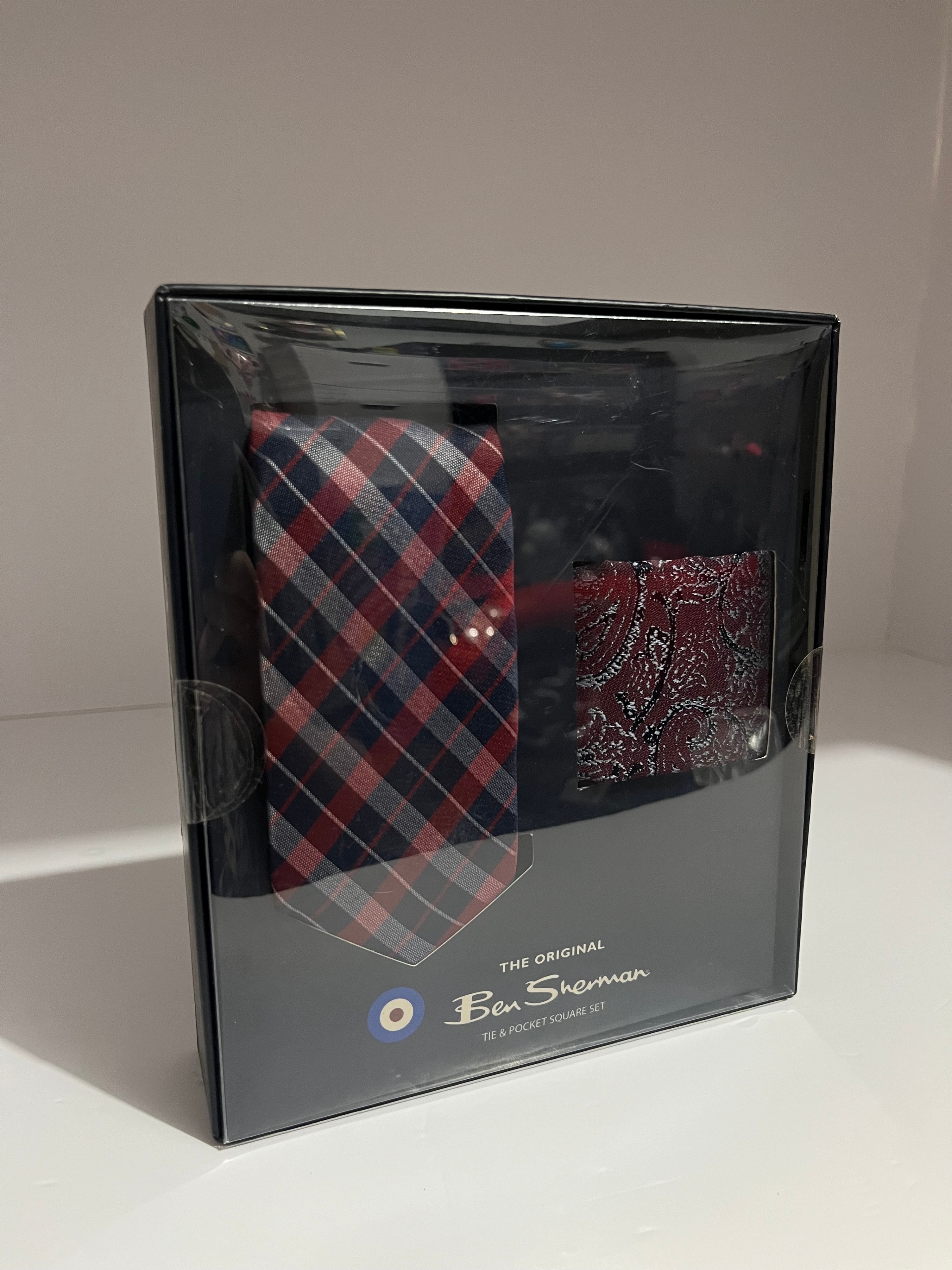 Ben Sherman Tie & Pocket Square Gift Set – New - photo 2