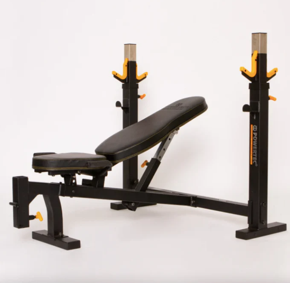 Adjustable Weight Bench + Olympic Bar & Weights - photo 2