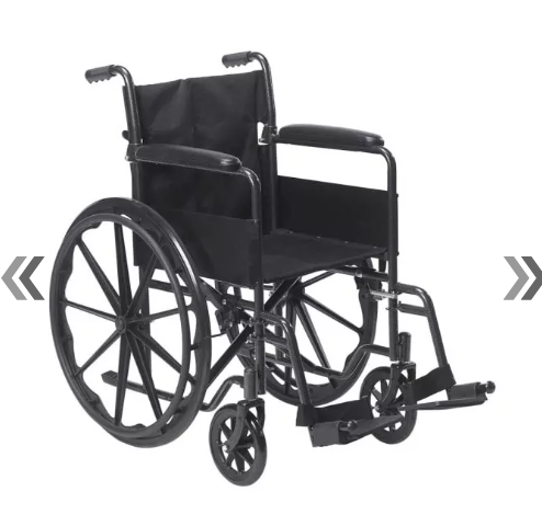 Silver Sport 1 Wheelchair – Swing‑Away Footrests, Full Arms - photo 5
