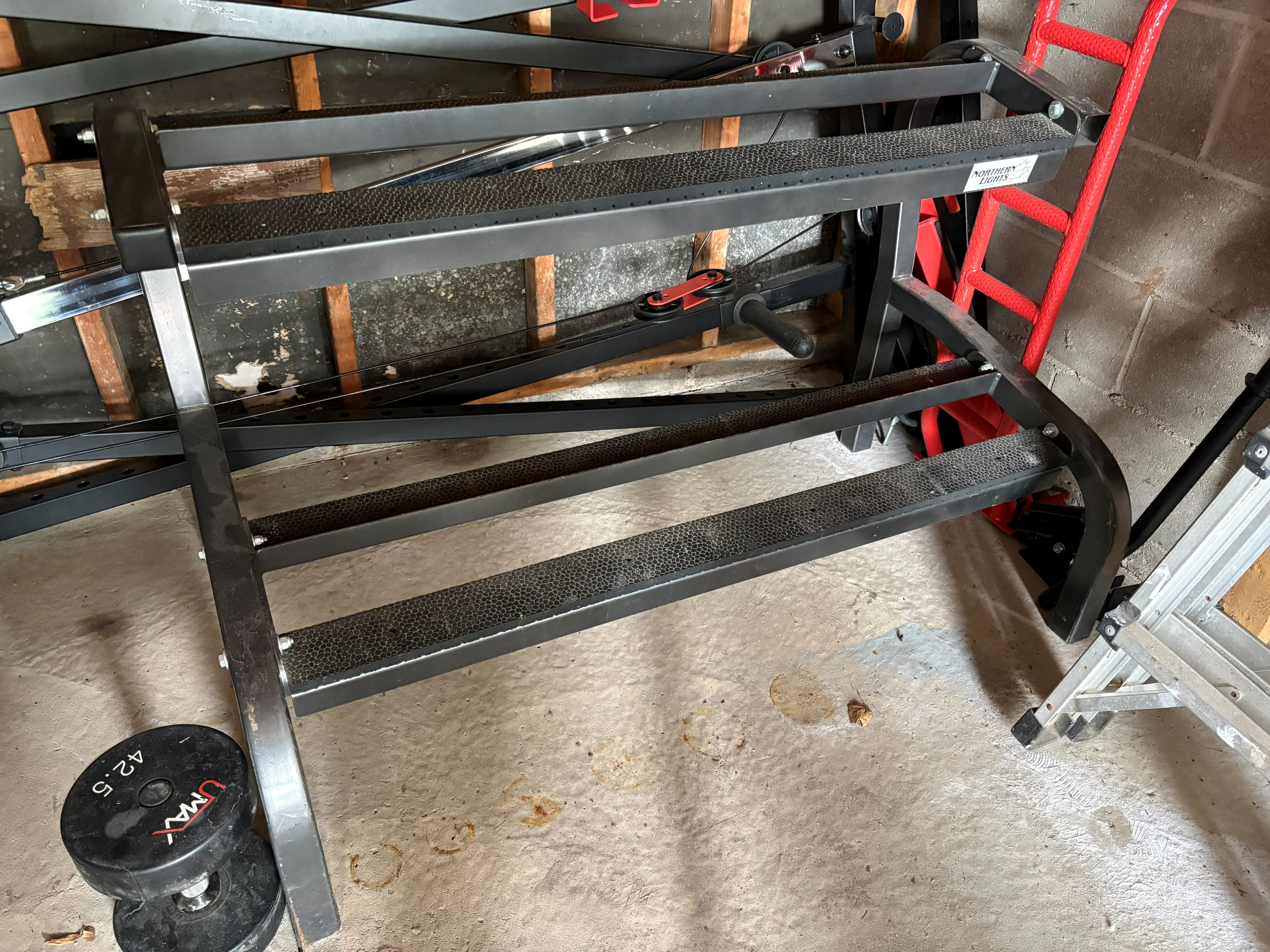 Northern Lights 2-Tier Dumbbell Rack, Rubber-Lined (Rack Only) - photo 2