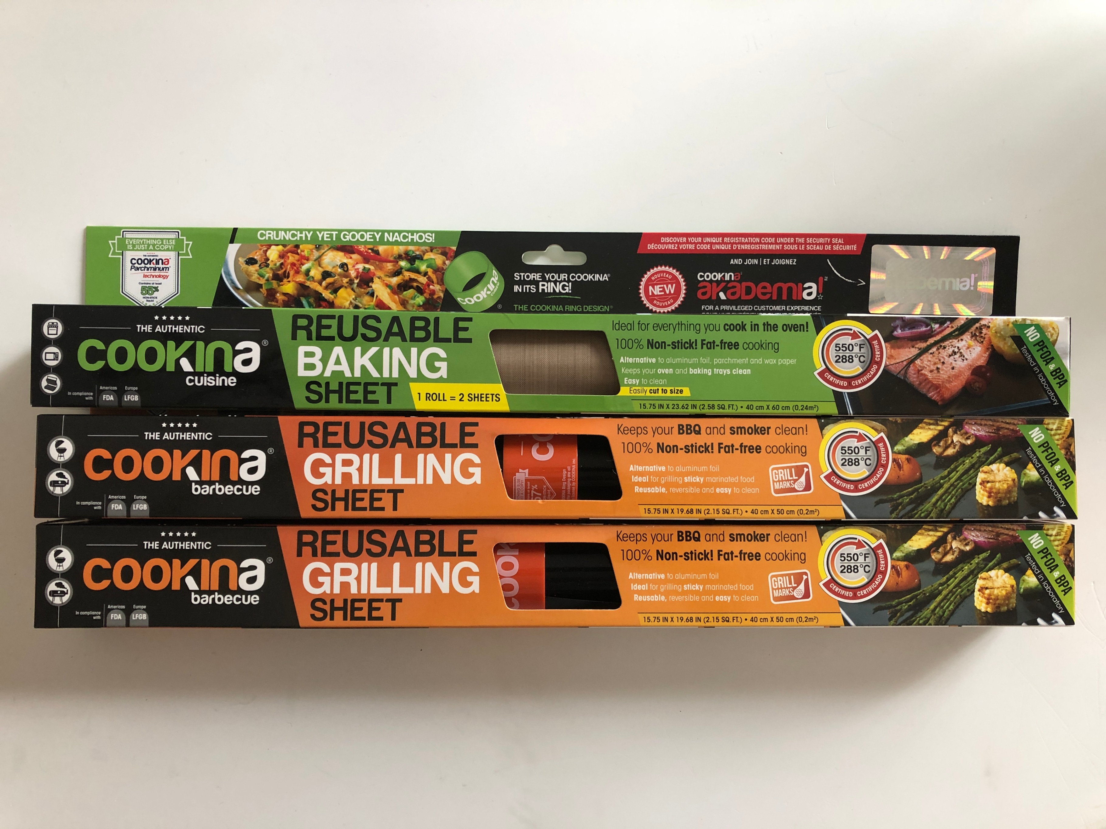 Cookina Cuisine Reusable Baking  and Grilling Sheets