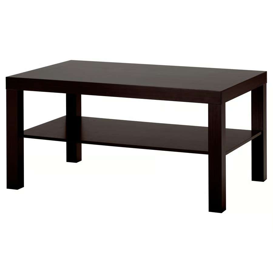 Ikea LACK Coffee table, black-brown with Shelf