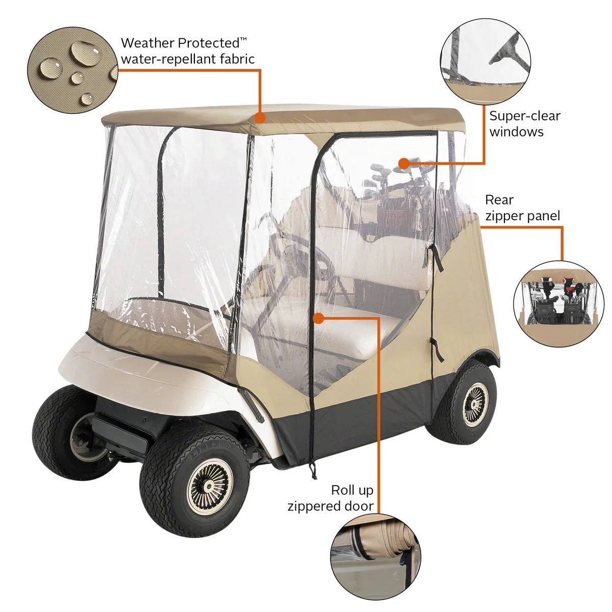 Classic Accessories Golf Cart Enclosure 2-Passenger Deluxe - photo 3