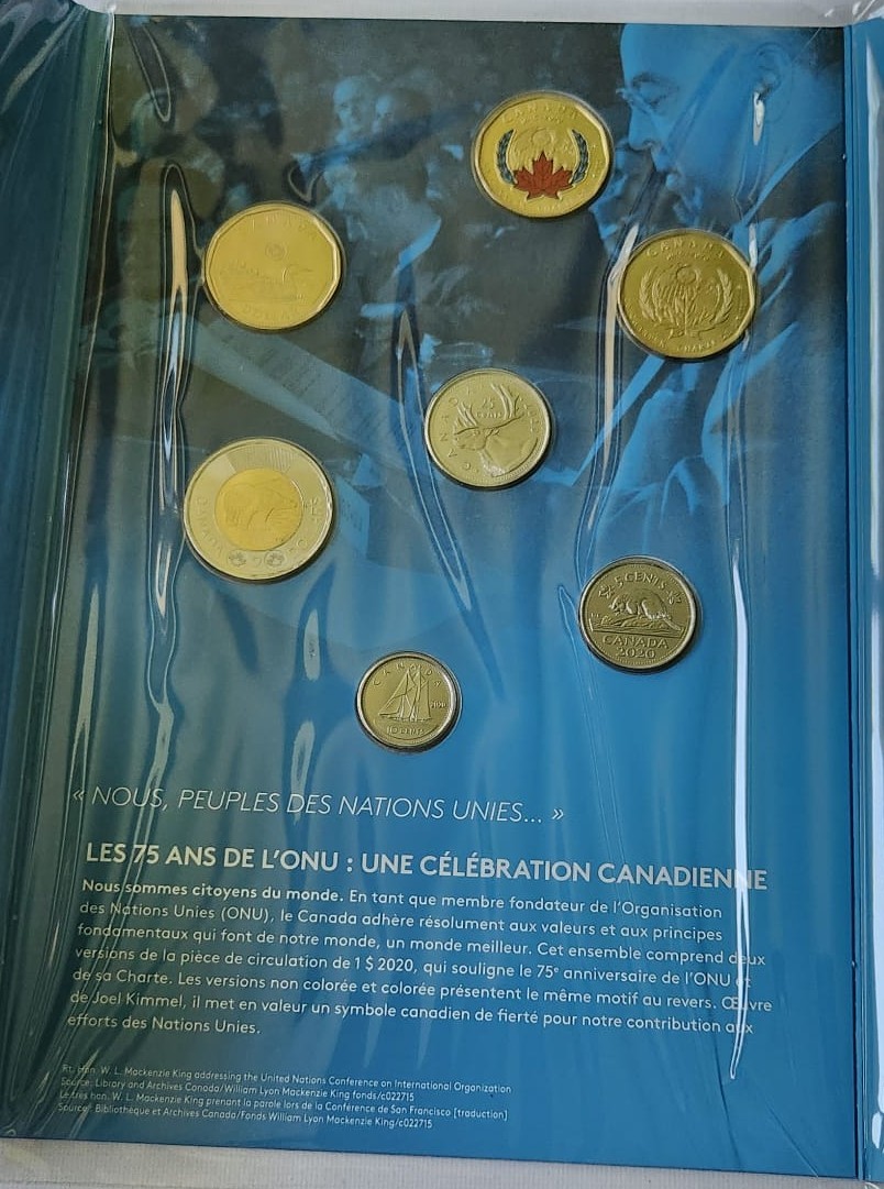 🍁 Royal Canadian Mint: 2020 UN 75th Anniversary Collector Coins - photo 3
