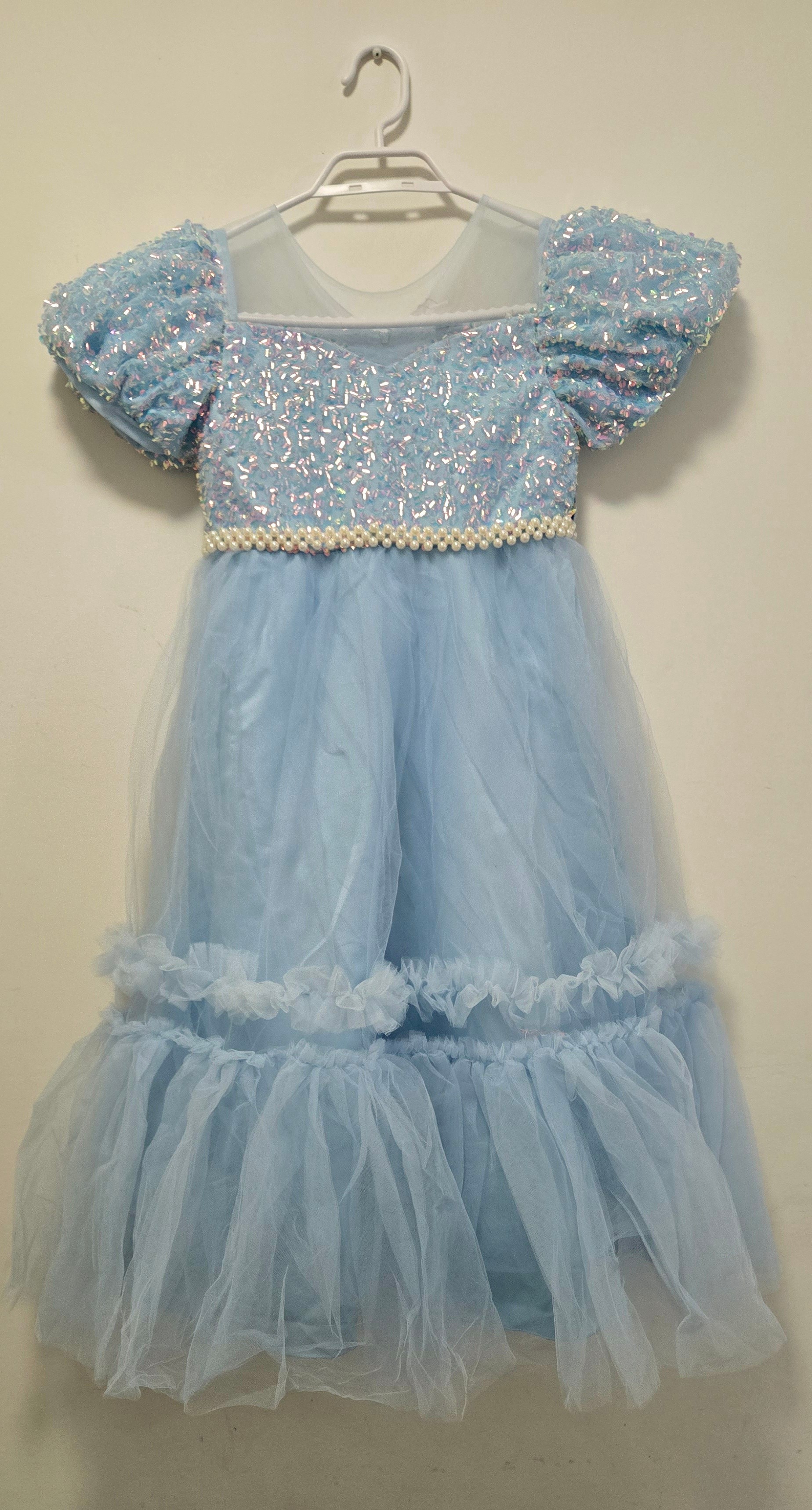 Girls Sparkly Sequin Tulle Dress :LS8094 - photo 3