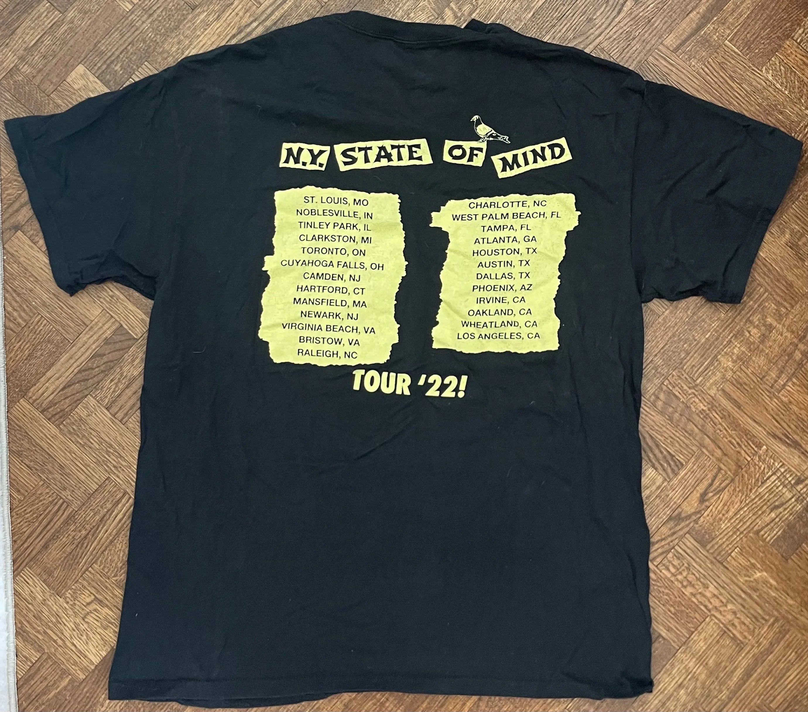 Wu-Tang Clan & Nas '22 Tour Shirt - Concert Merch (Size L) - photo 2