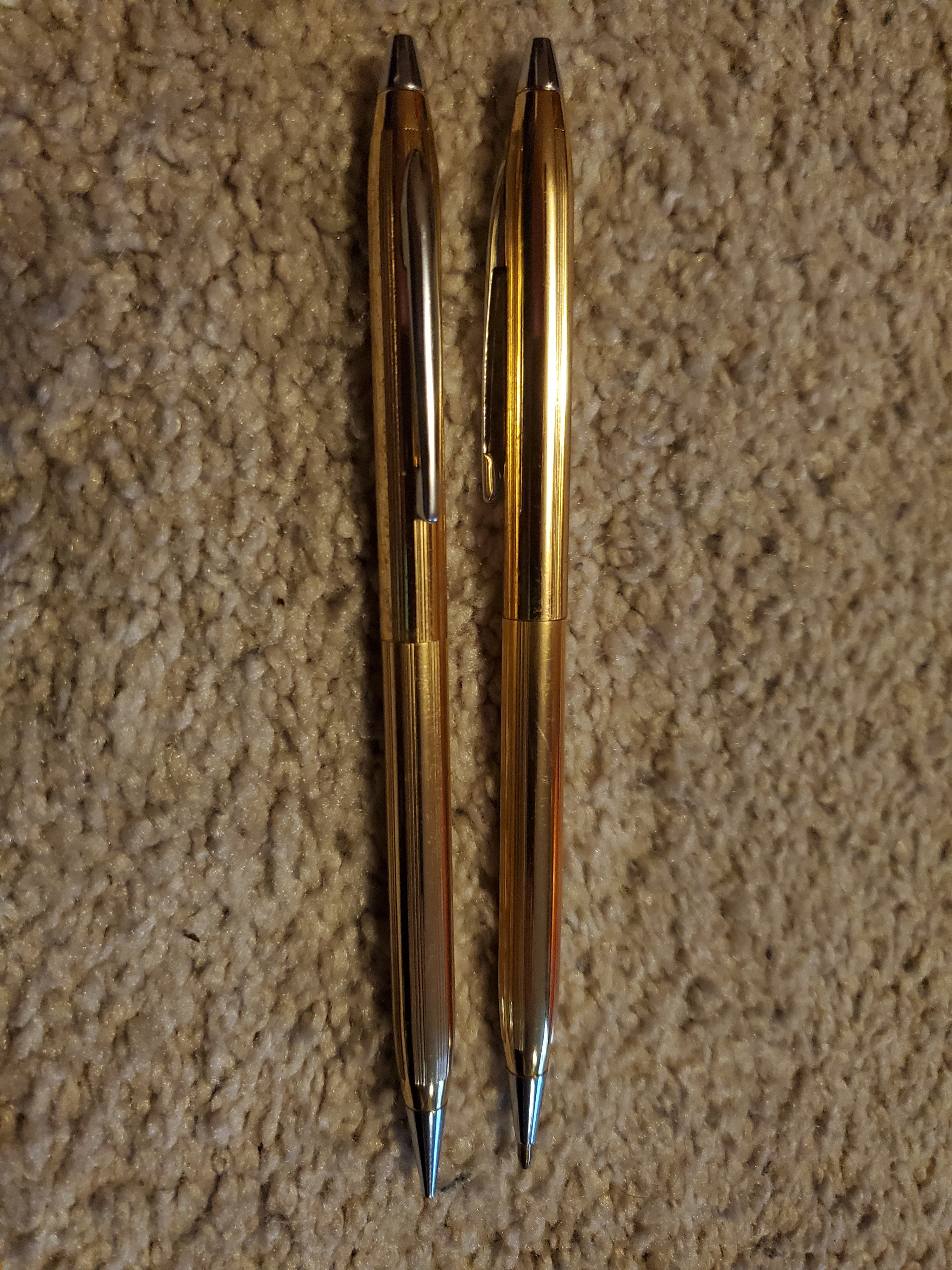 Vintage 1980s Bankers Slimline Stainless Steel Pen & Pencil Set - photo 3