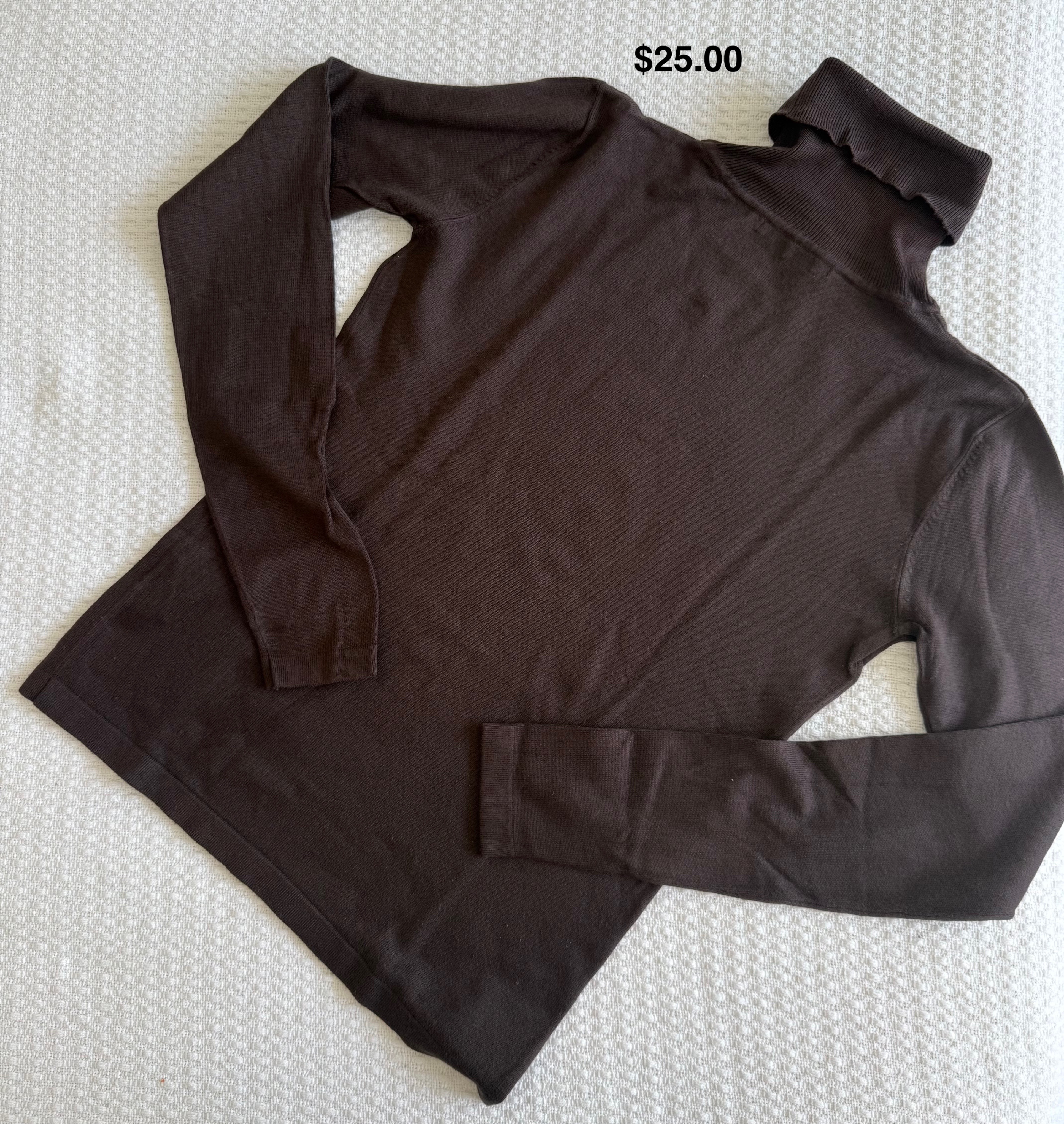 Brown Turtleneck Sweater - photo 2
