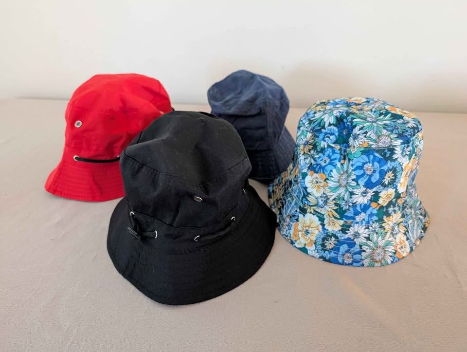 Summer hats for kids and youth Sun cap Bucket hats pink colorful - photo 4