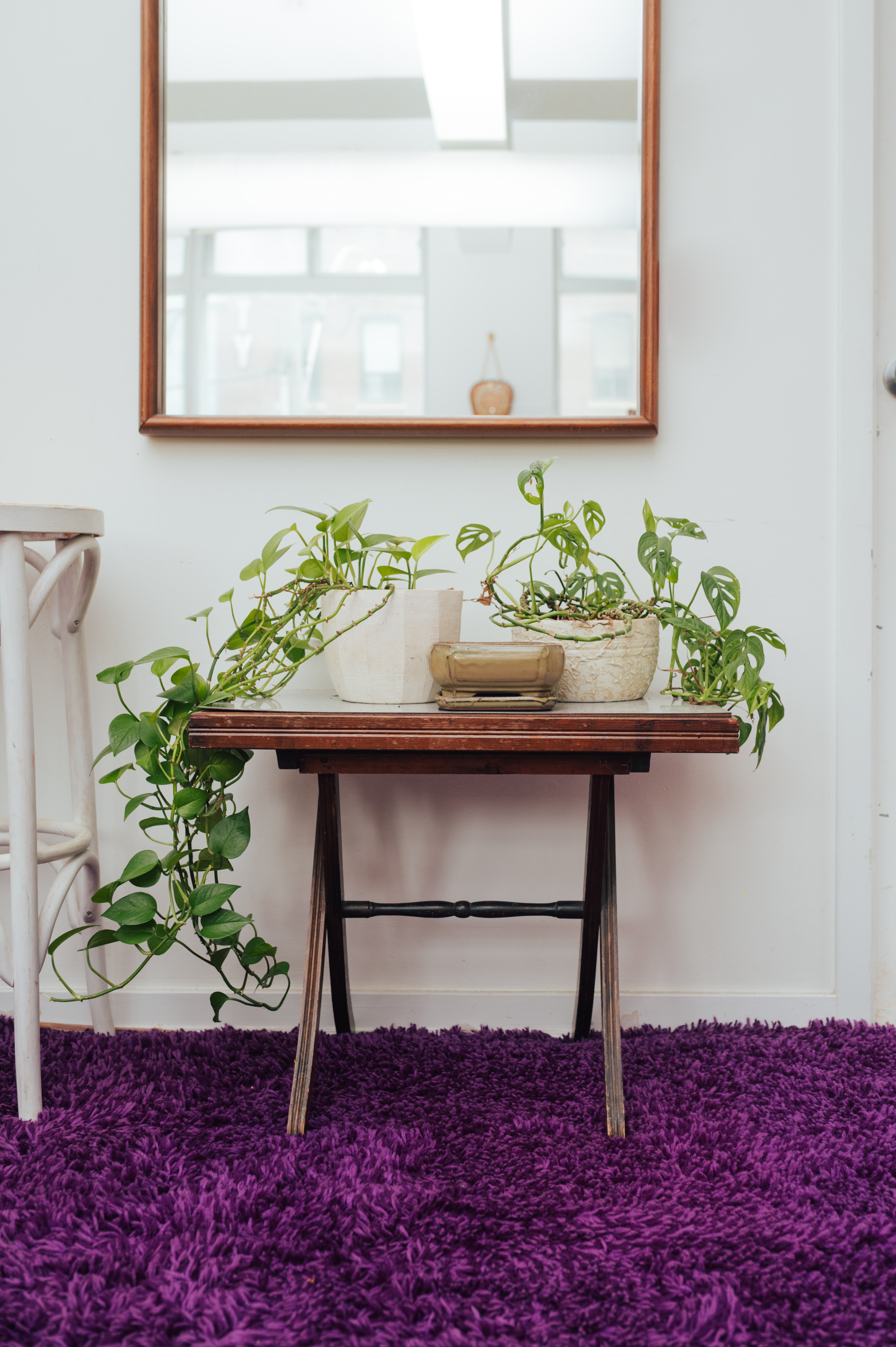 1960s Atomic Laminate Folding Plant Table