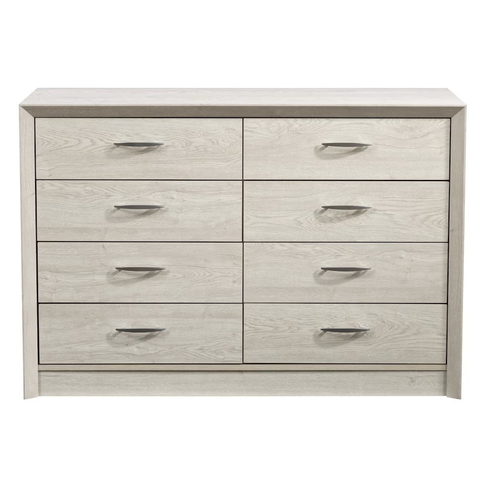 CorLiving 8-Drawer Dresser | White Washed Oak - photo 2