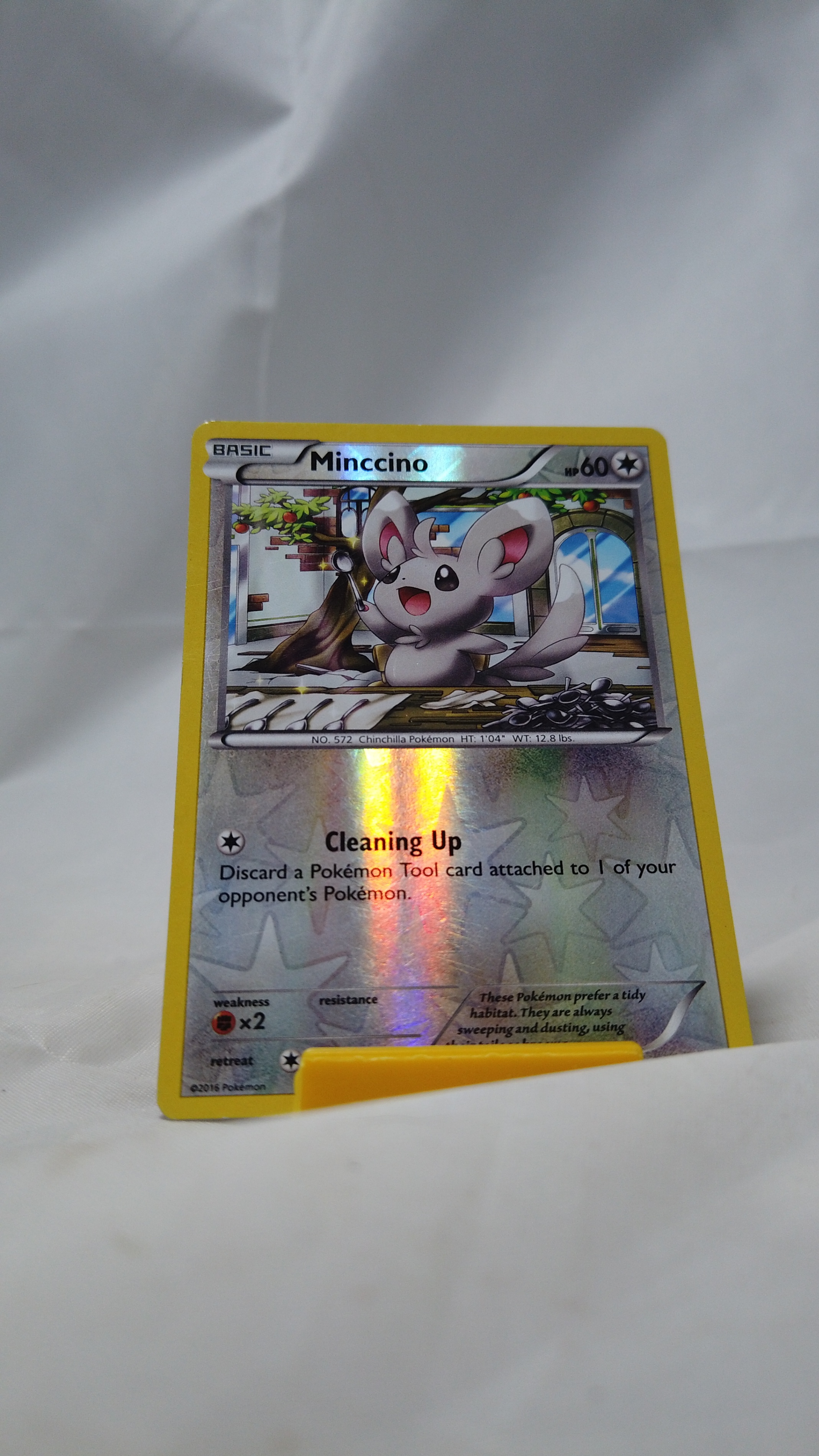 Pokemon Minccino 86/124 Fates Collide Card Common Reverse Holo H