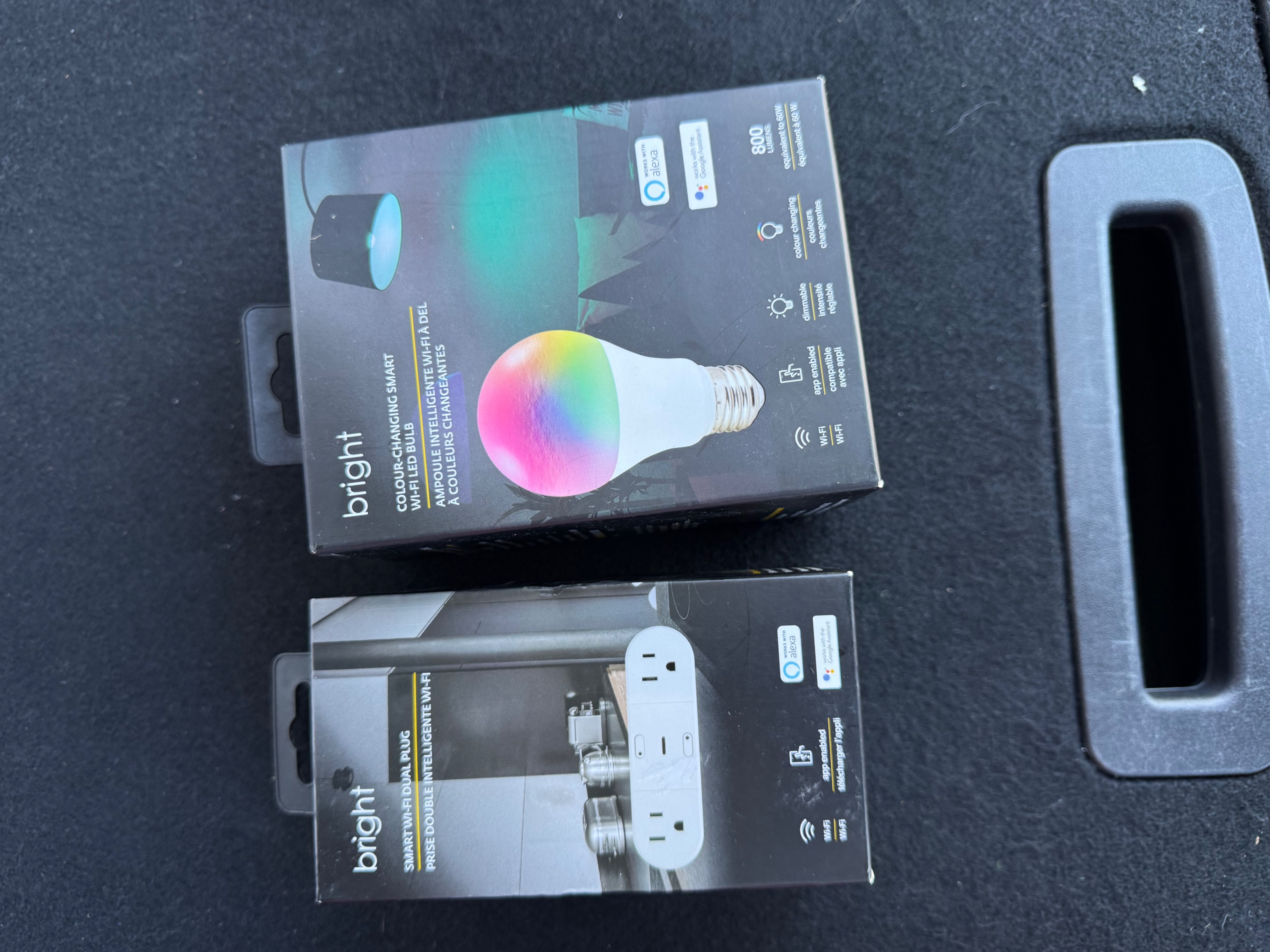 Globe Electric Smart Wi-Fi LED Bulb & Smart Wi-Fi Dual Plug