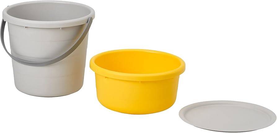 Like New IKEA PEPPRIG 3-Piece Bucket Set with Lid - photo 2