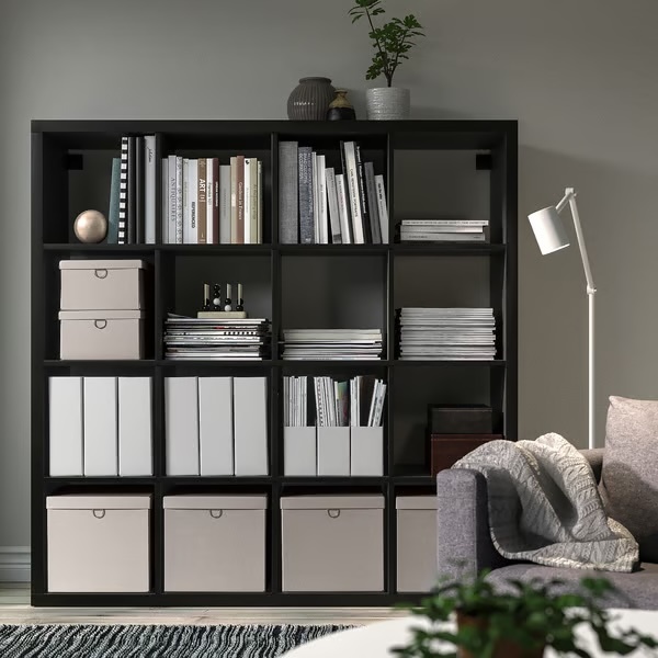 IKEA KALLAX Shelf unit, black-brown - photo 2