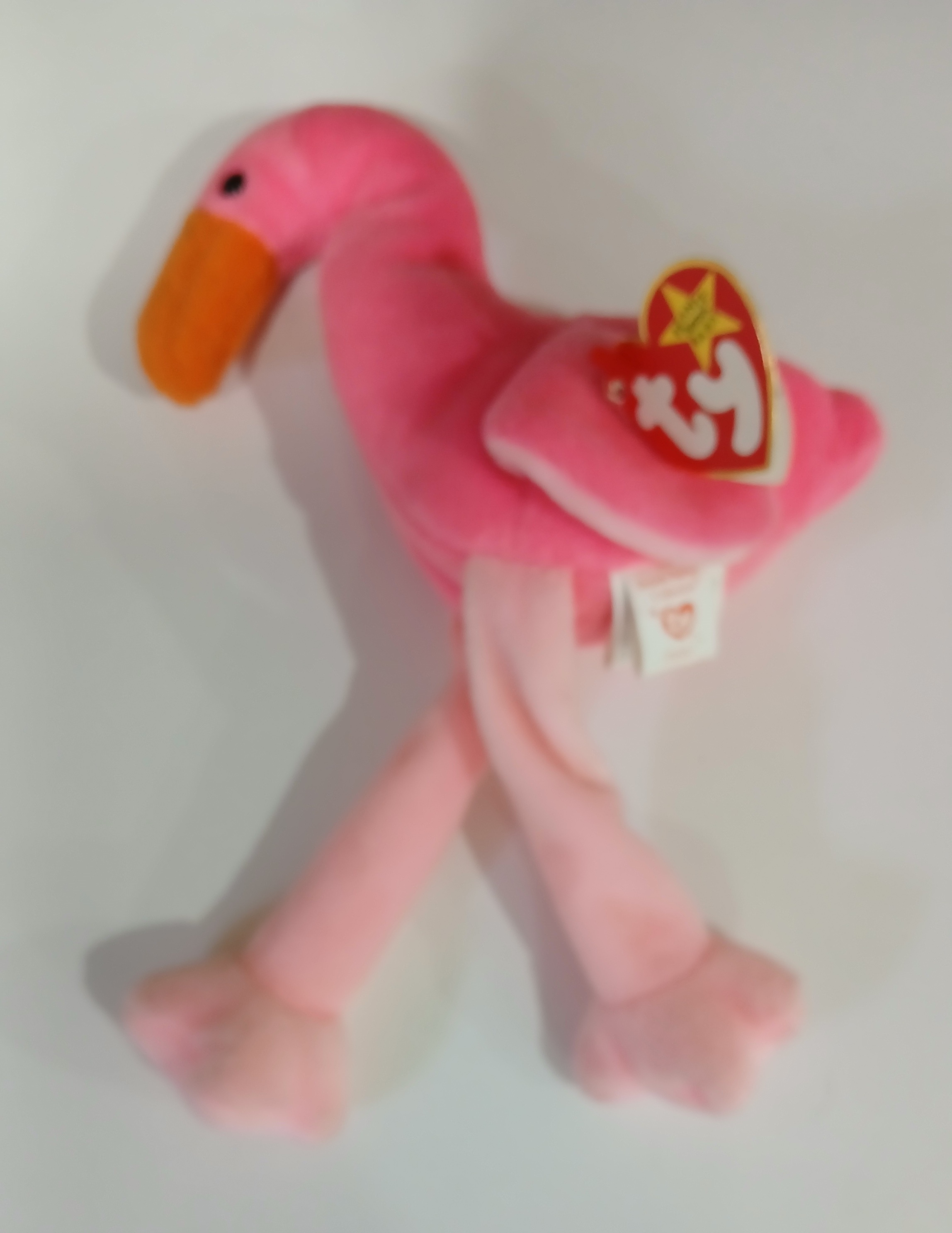 Ty Beany Baby Pinky With Birth Tag ,Like New. - photo 2
