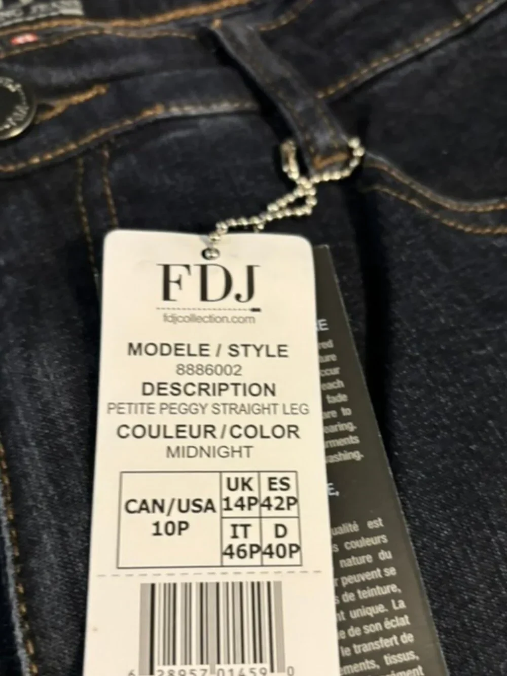 FDJ French Dressing Jeans Petite Peggy Straight Leg  – NWT - photo 3