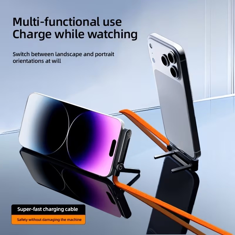240w Braided Fast Charge Cable with Built-in Phone Stand - photo 4