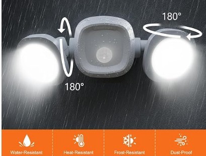 Battery-Operated Motion Sensor Security Light