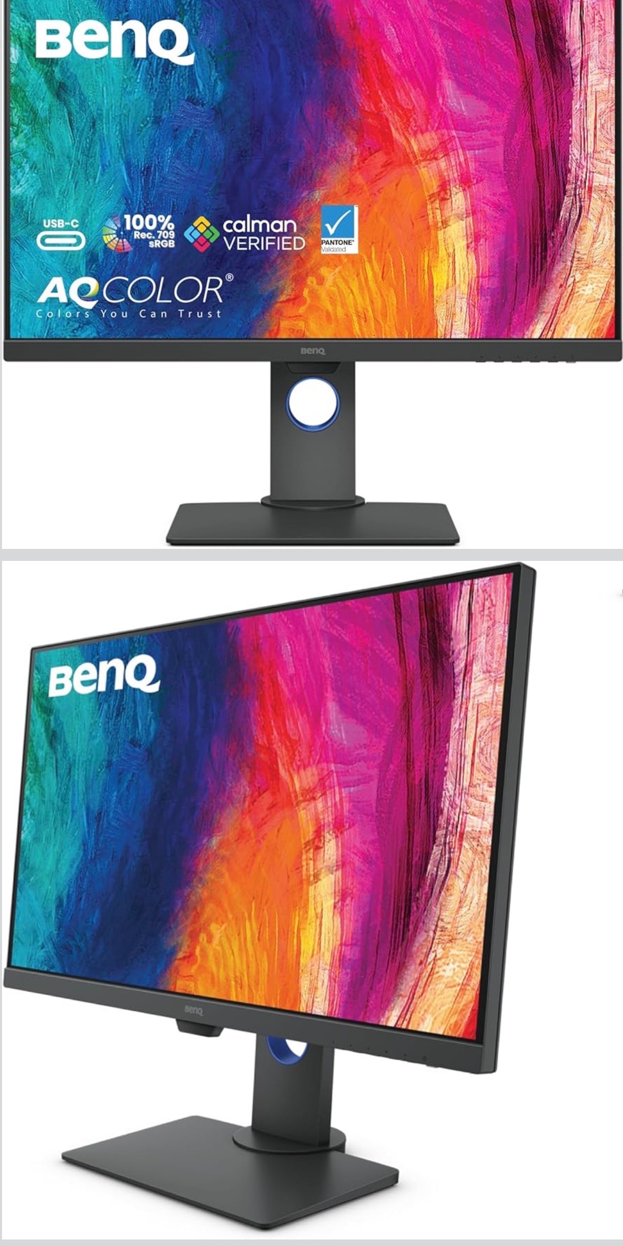 BenQ 27” 2K QHD Monitor Commercial/Graphics Design Video Editing - photo 3