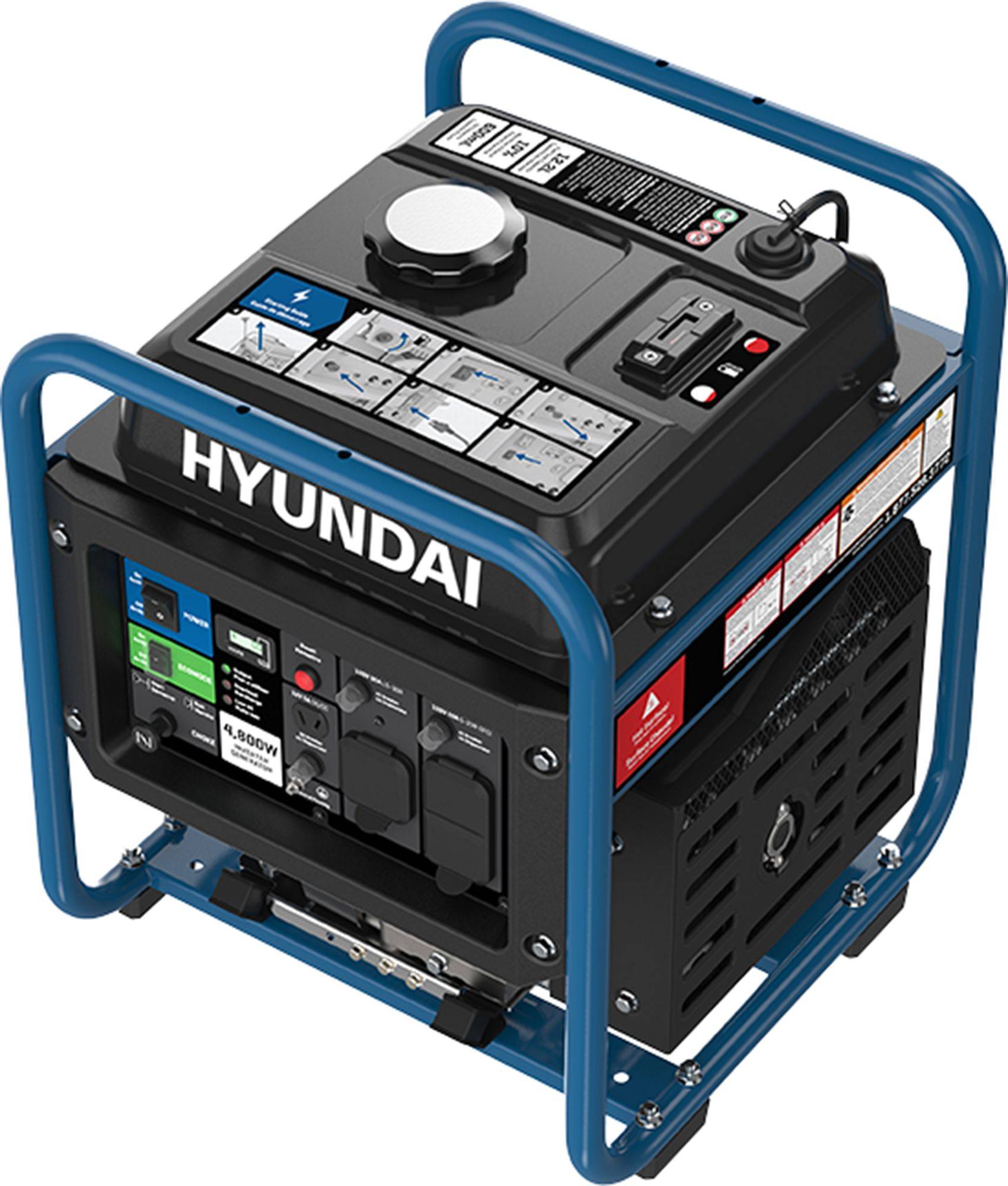 4,800W Gasoline Inverter Generator - photo 2
