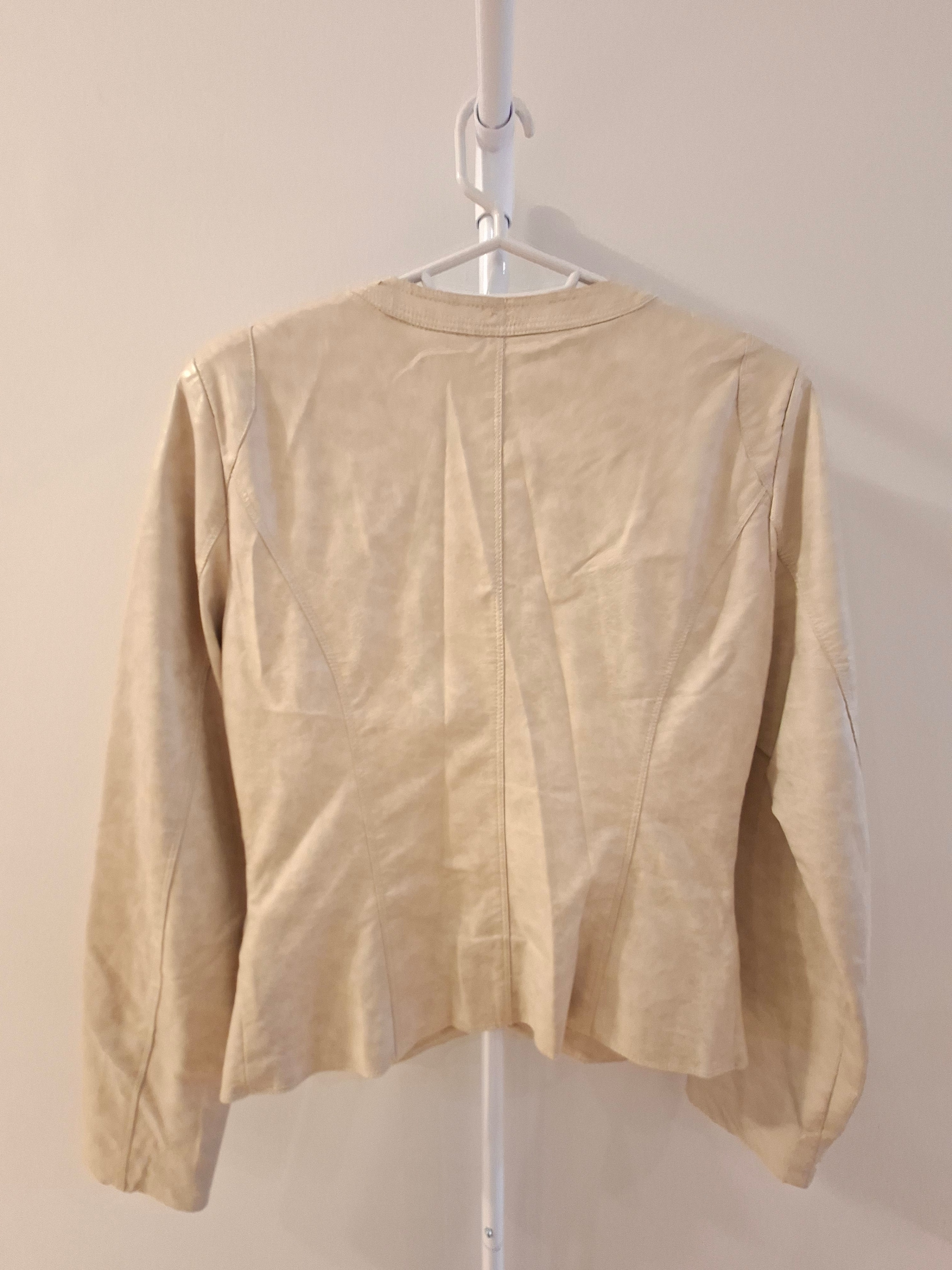 Miss Valley Women's Beige Faux Leather Jacket - photo 2