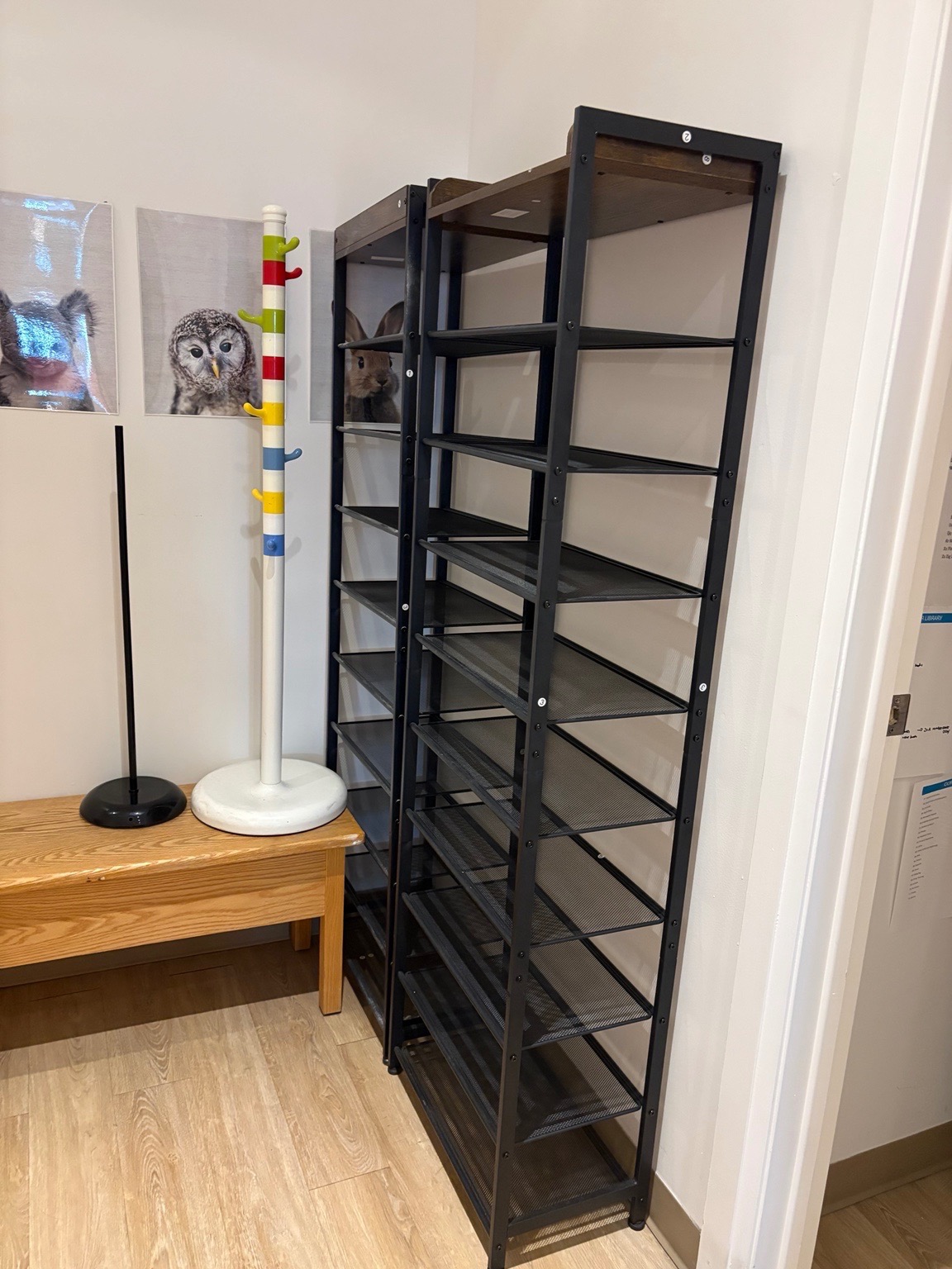 2 Tall Industrial Shoe Racks / Storage Shelves - photo 2
