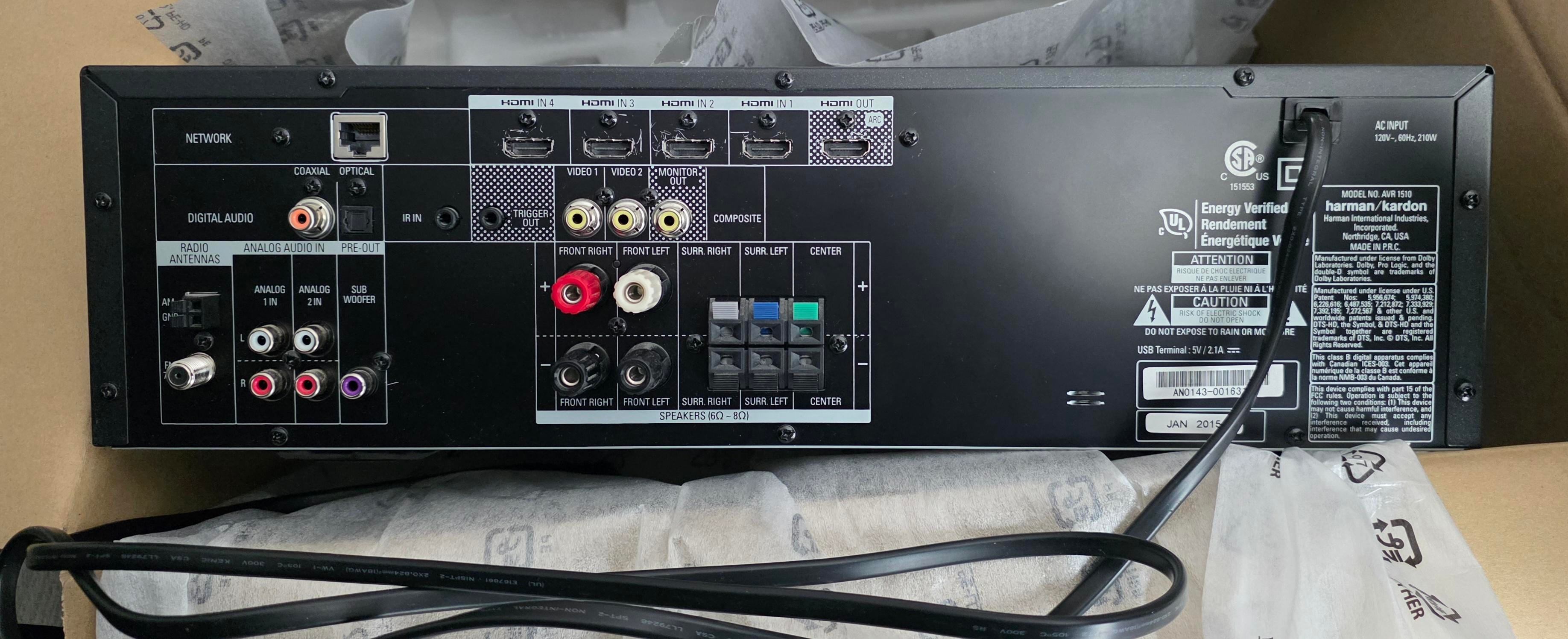 Harman Kardon AVR 1510 5.1 Reciever - photo 3