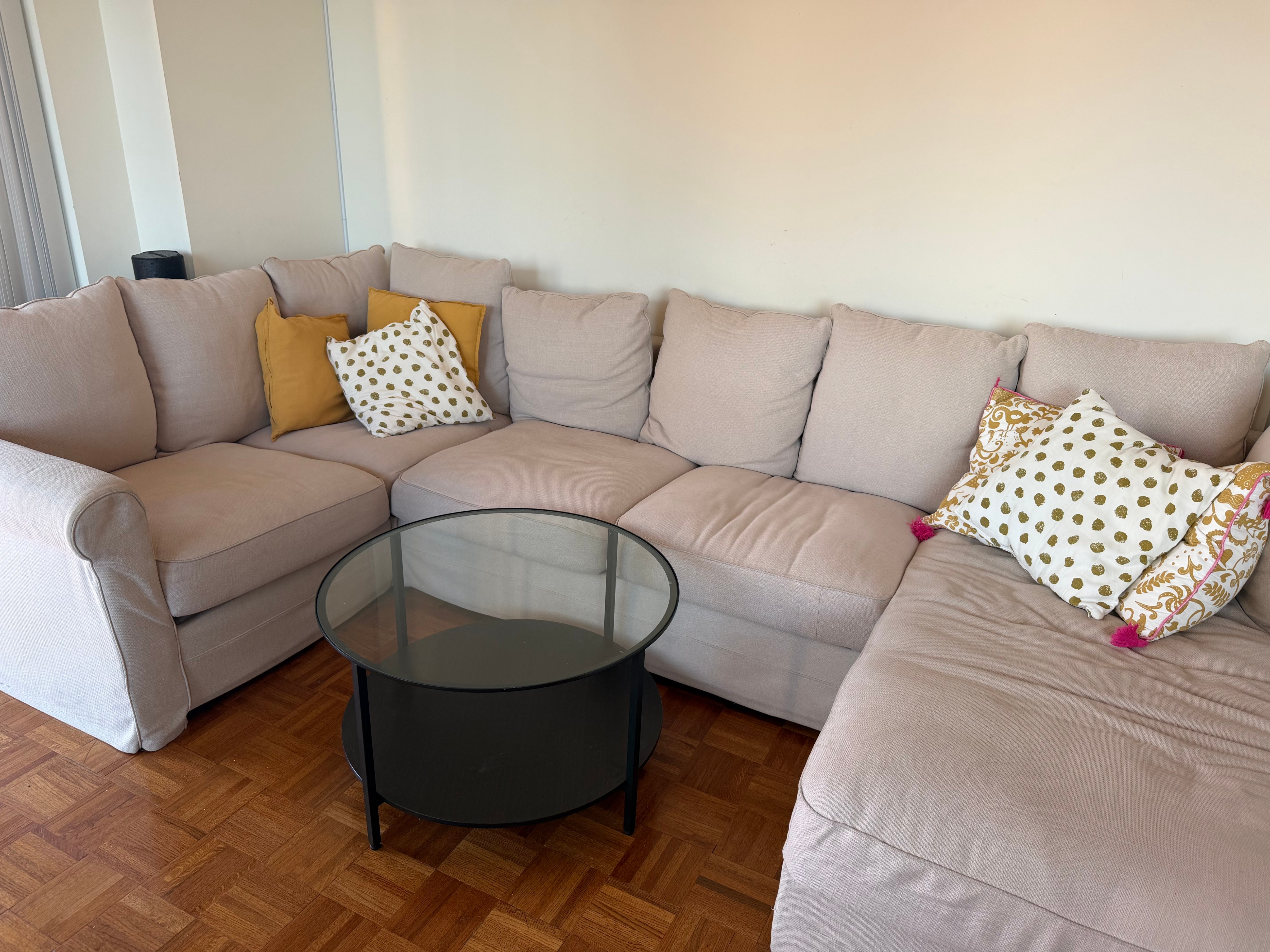 Light Beige IKEA KIKIV Sectional Sofa with Storage - photo 4