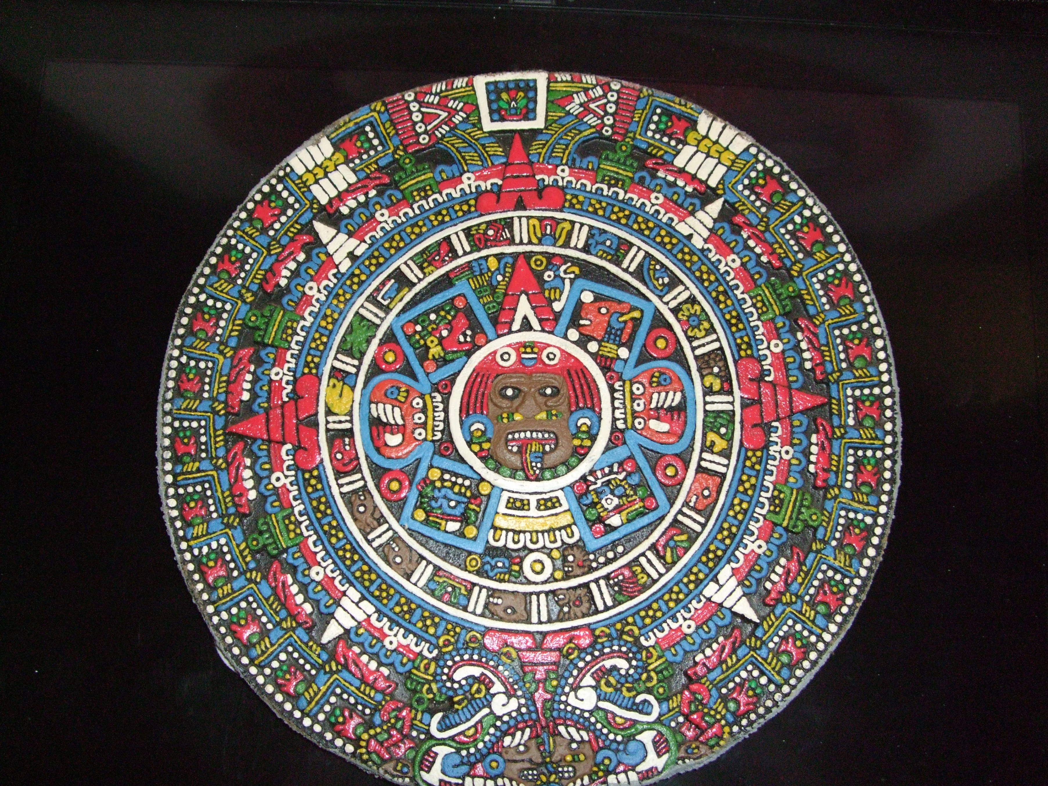 Decorative Aztec Sun Stone Calendar