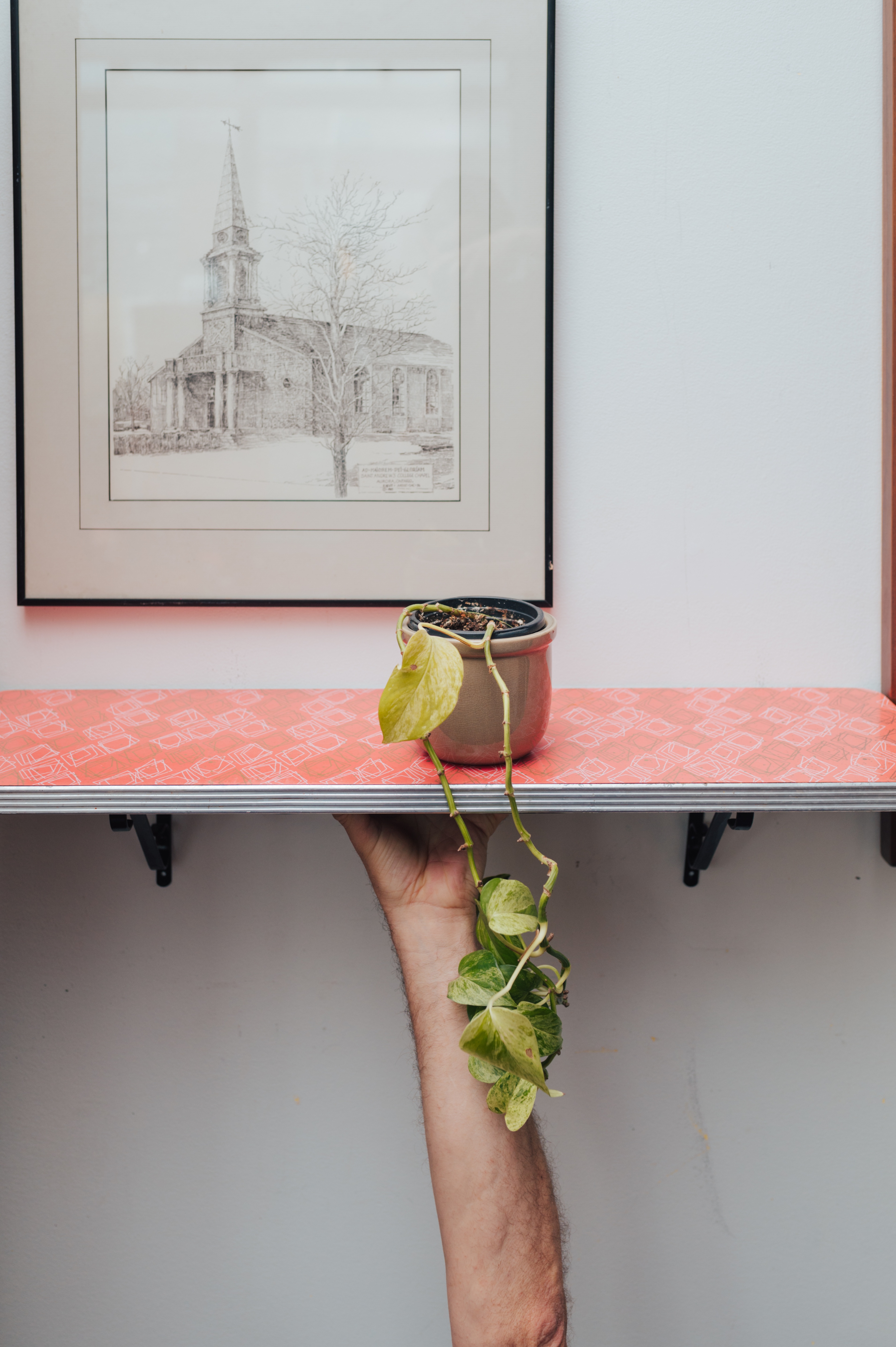 Atomic Era Vintage Wall Shelf - photo 2