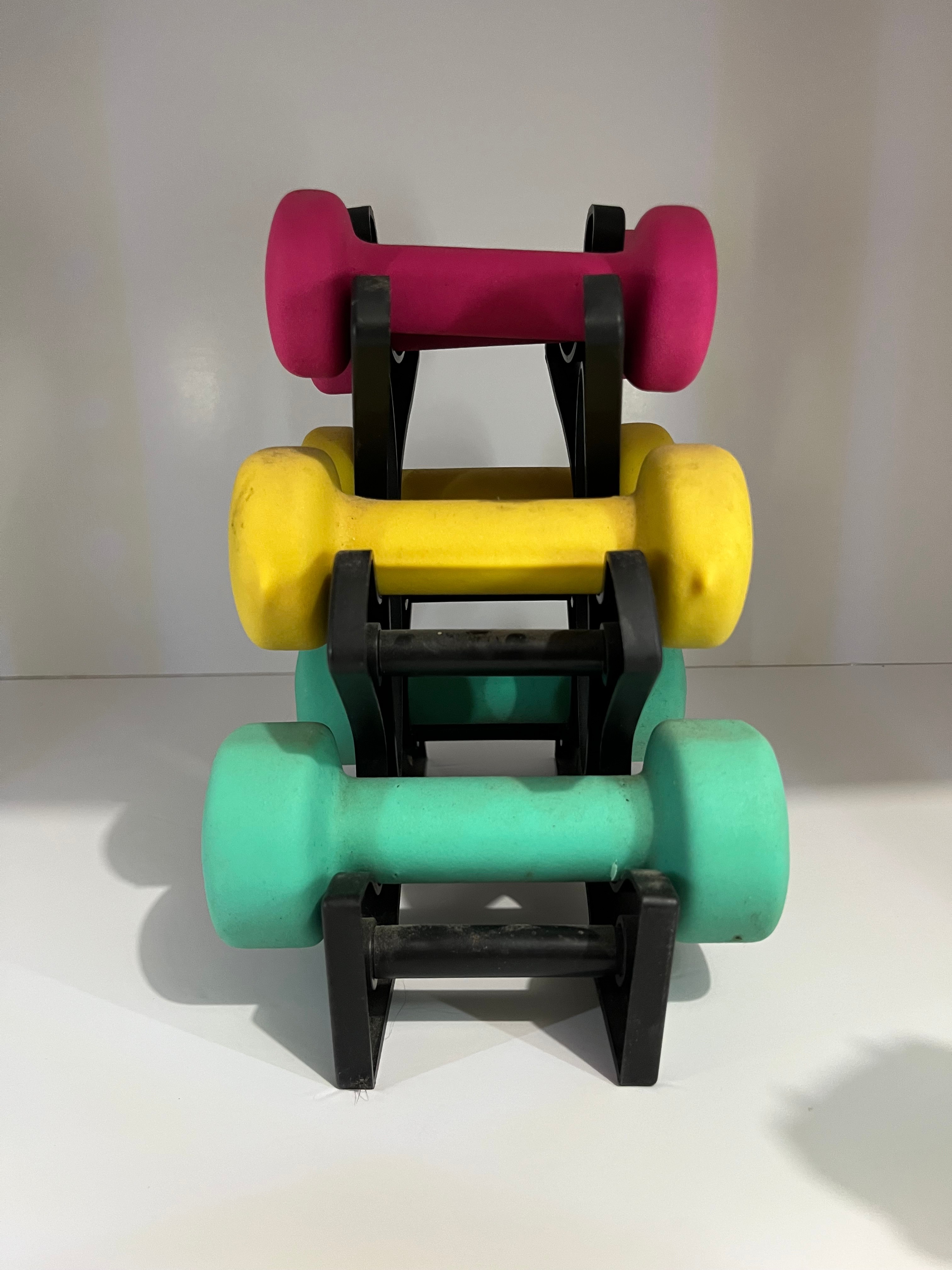 PRISP Neoprene Dumbbell Set with Stand 0.5kg, 1kg & 1.5kg Pairs - photo 3