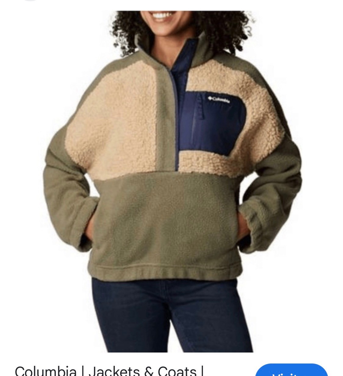 Columbia Fleece Pullover Jacket - Women's Size L - photo 4