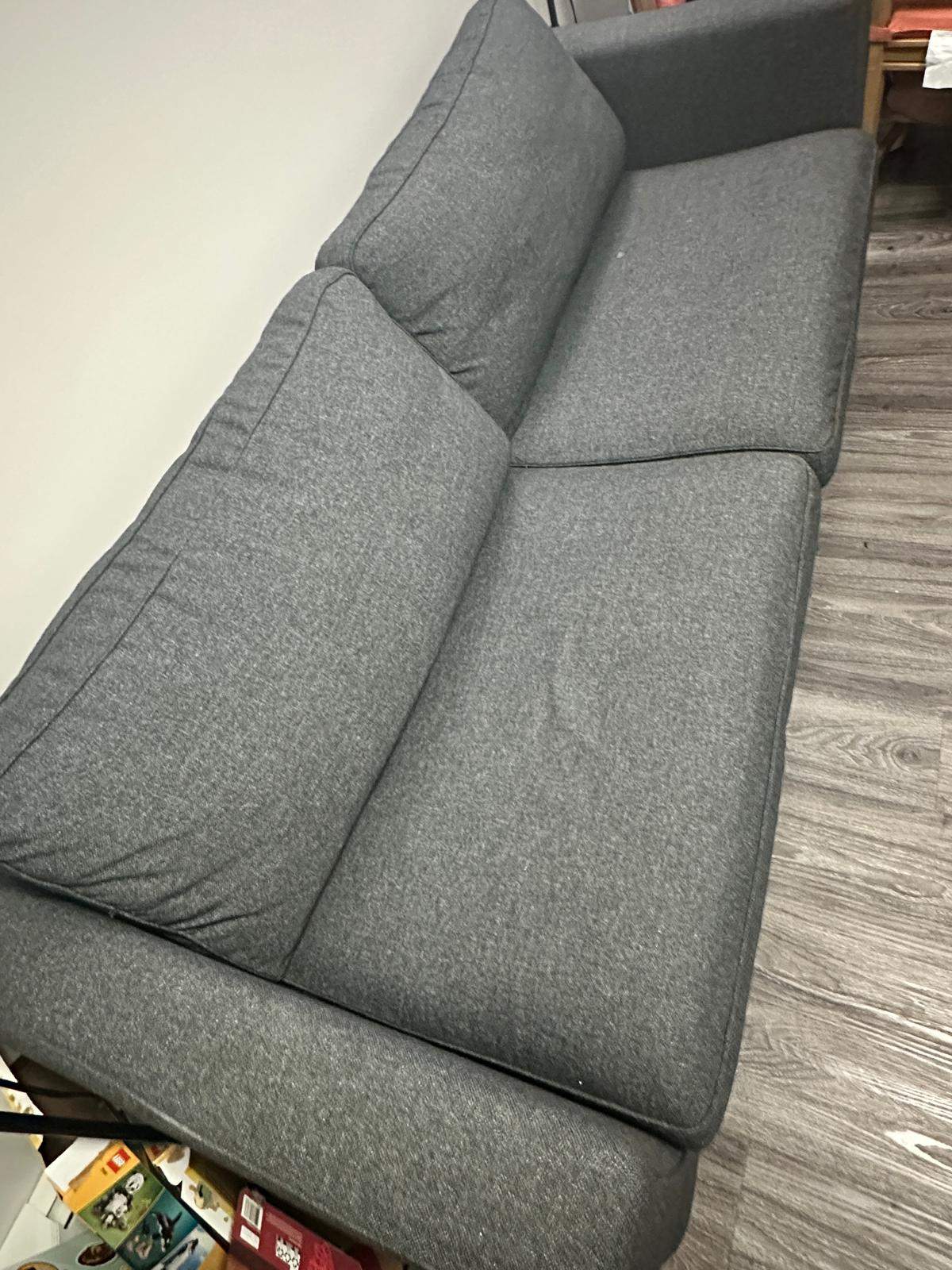 Grey 3-Seater Sofa - photo 3