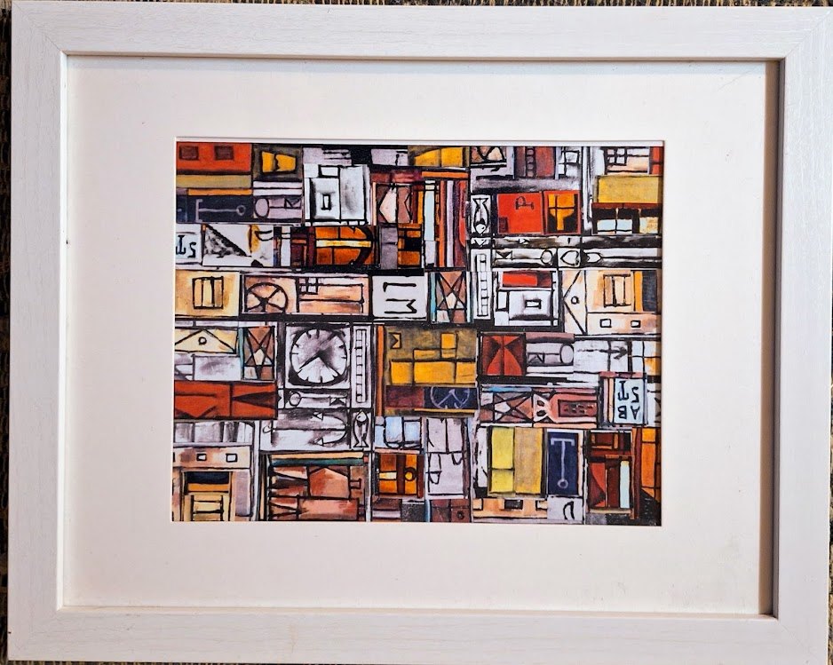 Bits and Pieces- cut paper collage