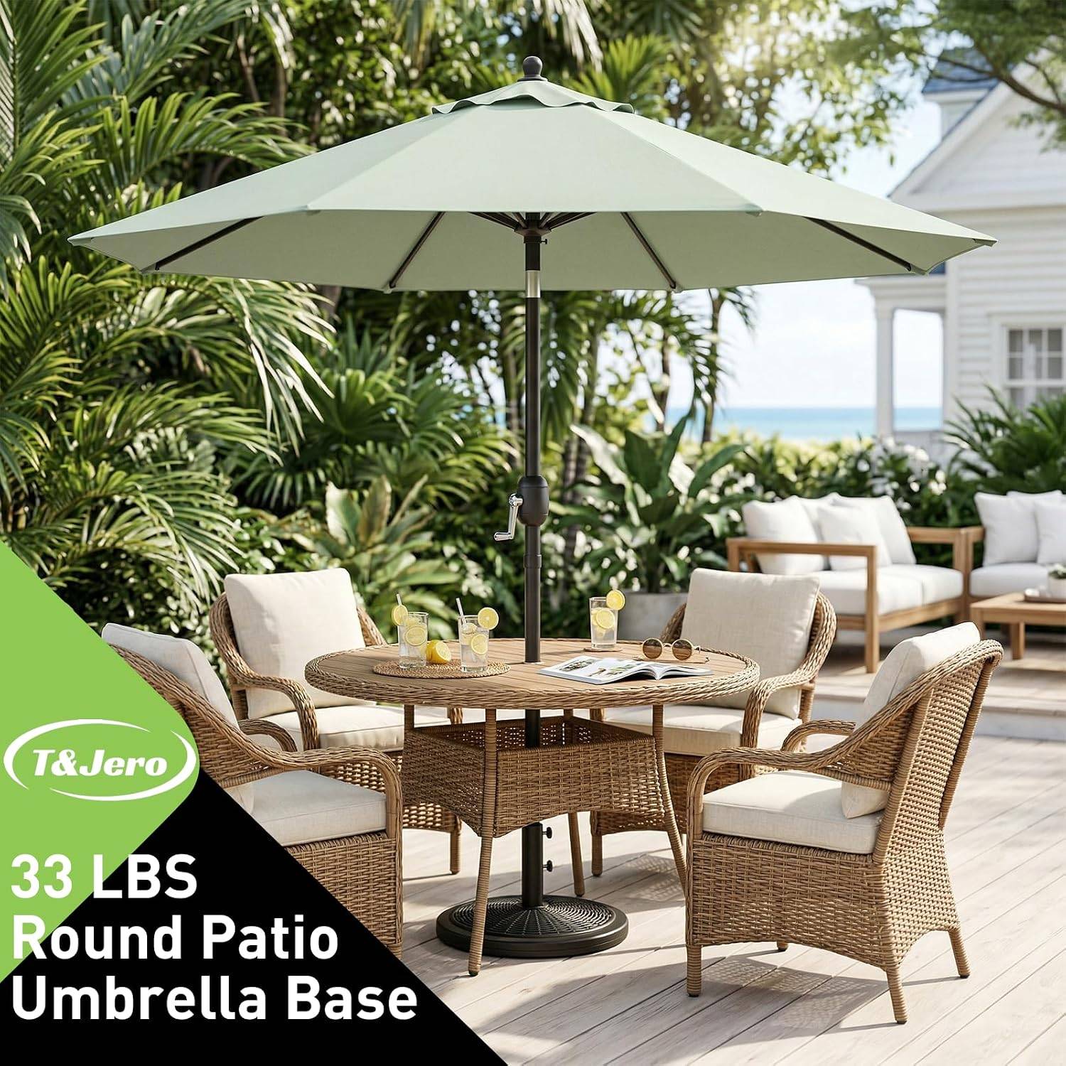 Brand New T&Jero Heavy Duty Prefilled Patio Umbrella Base - photo 3