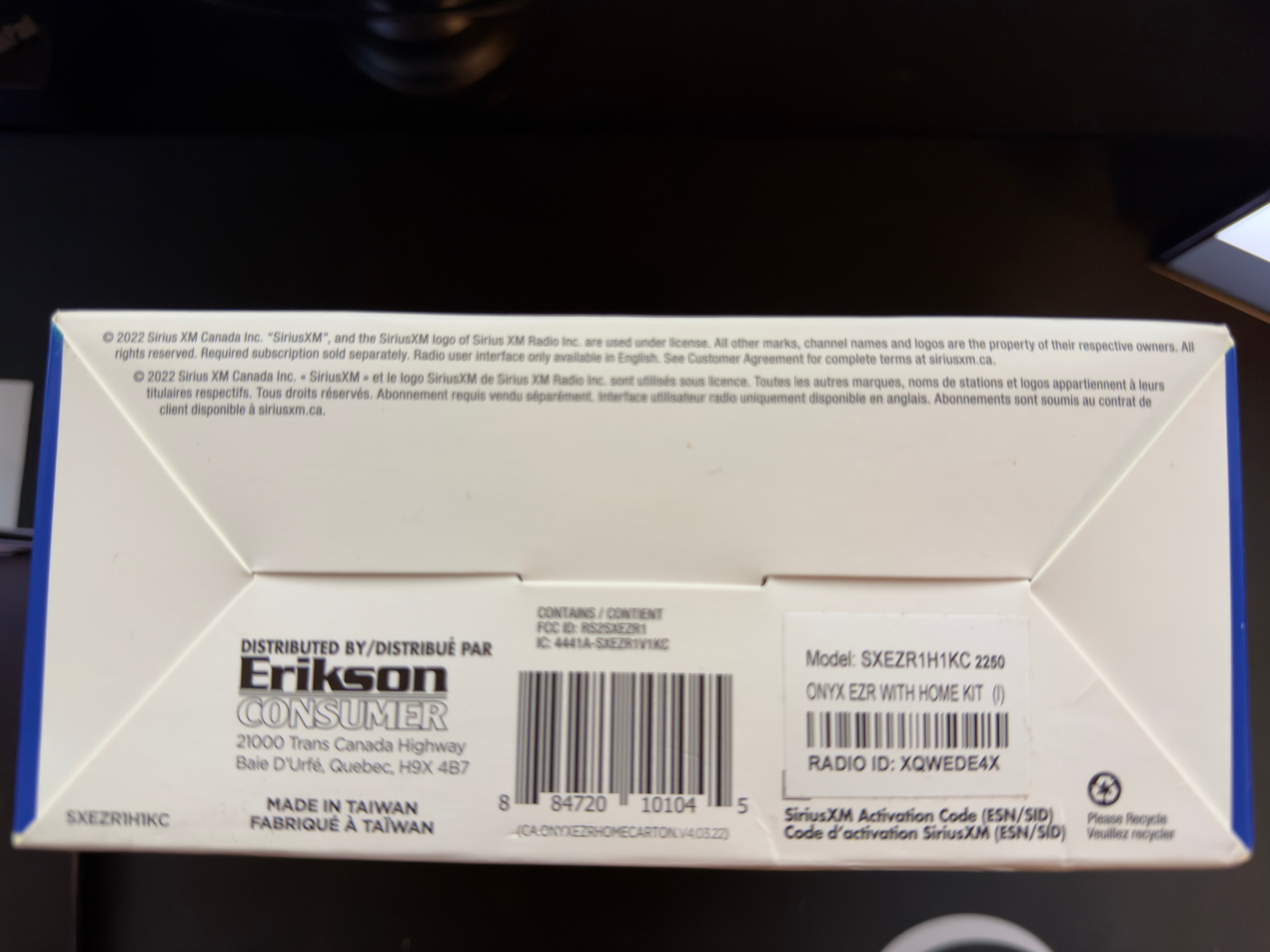 SiriusXM Onyx EZR Satellite Radio with Home Kit - photo 3