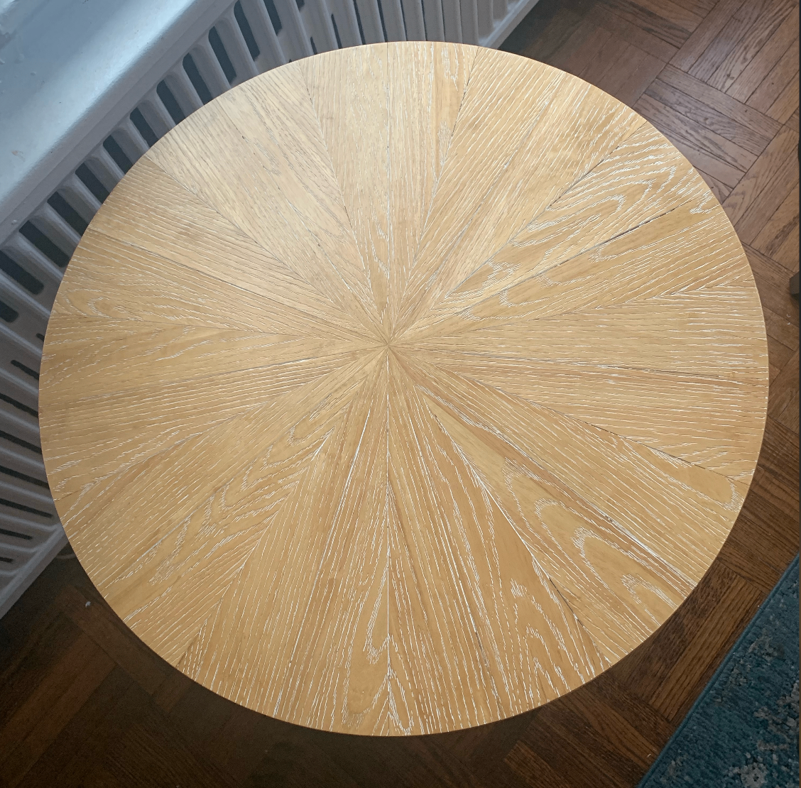 New 25" Round Side Table - Living Room Coffee Accent Shelf - photo 2
